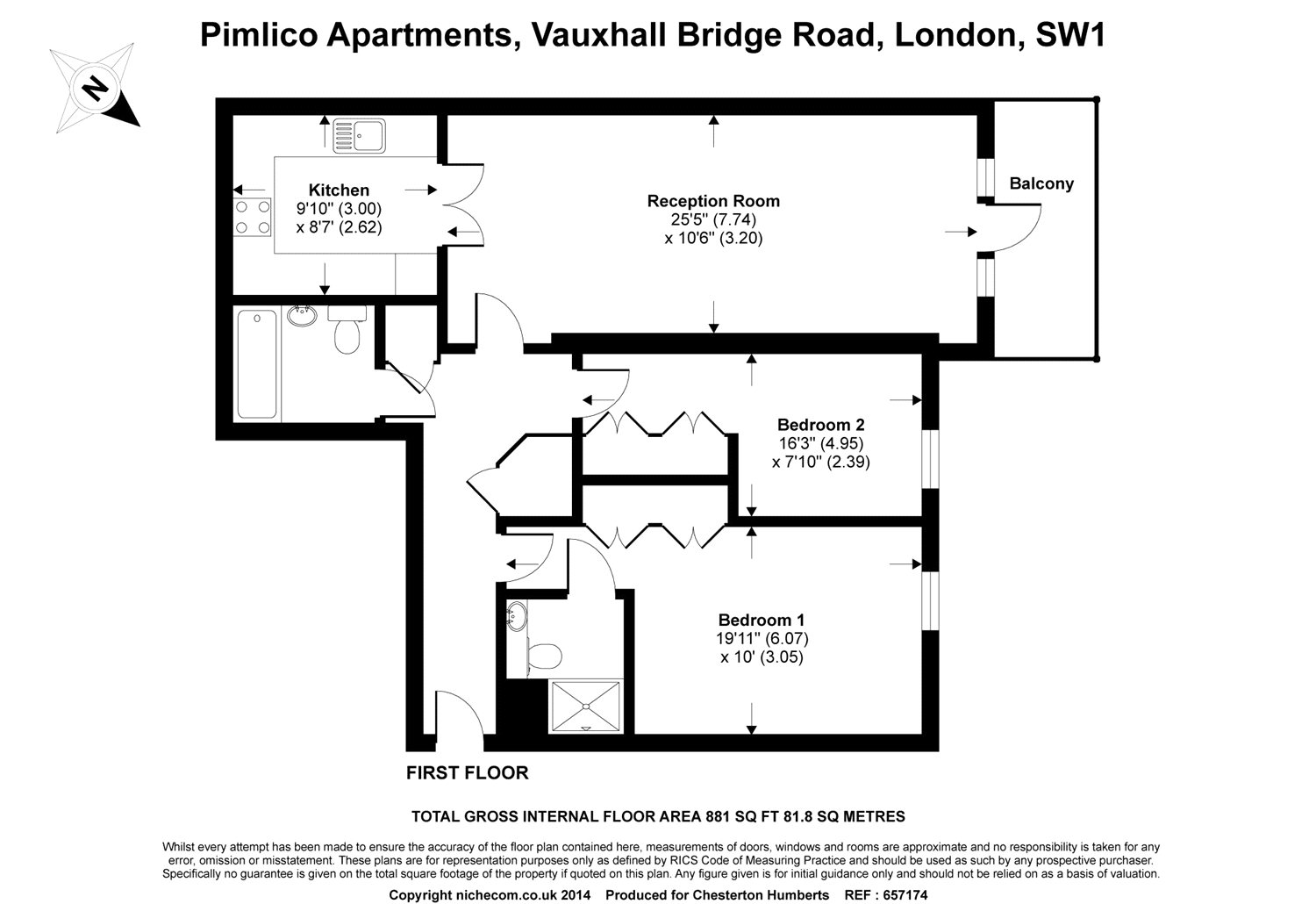 2 Bedrooms Flat to rent in Pimlico Apartments, 60 Vauxhall Bridge Road, London SW1V