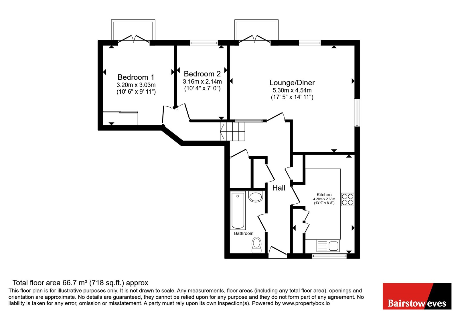 Flat 11, Raglan Precinct,, Town End, Surrey floorplan