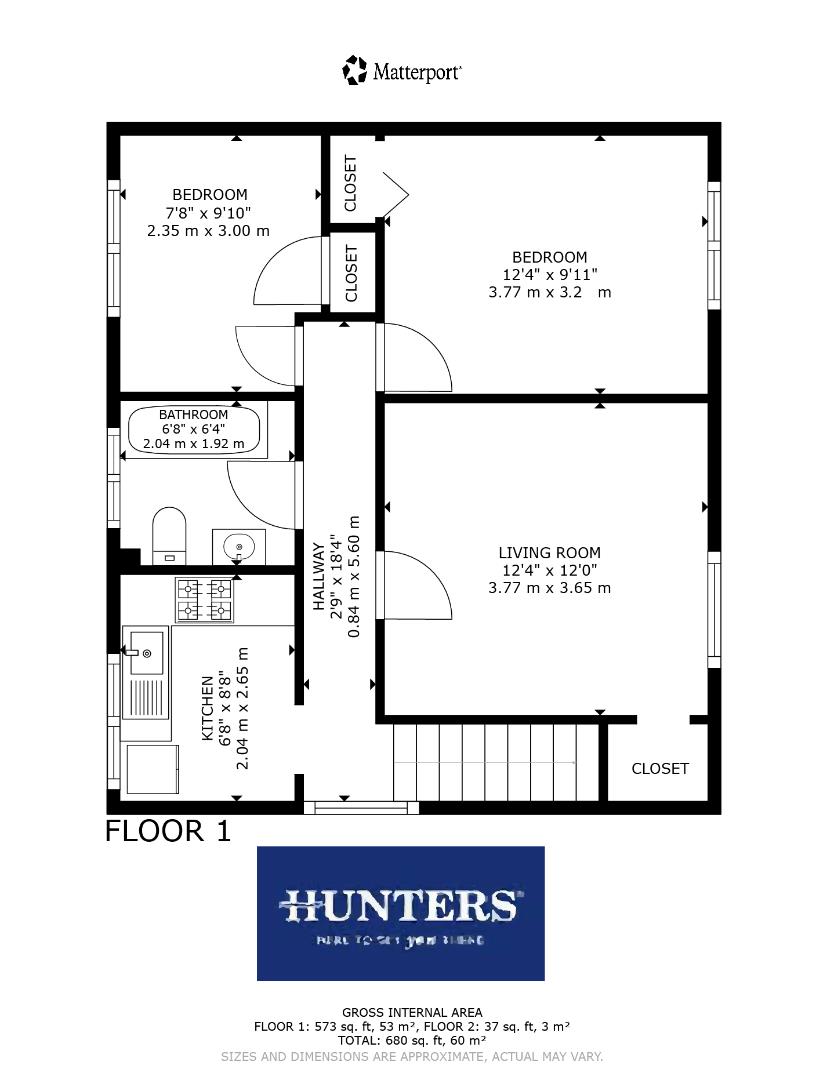 6, Peebles Close, North Shields floorplan
