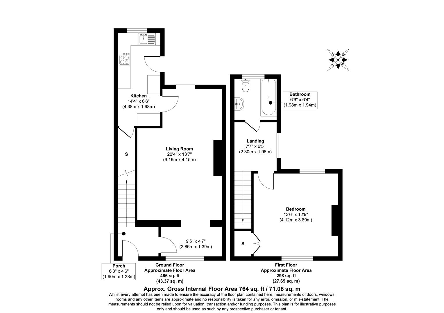19, Clarence Gardens, Crook floorplan