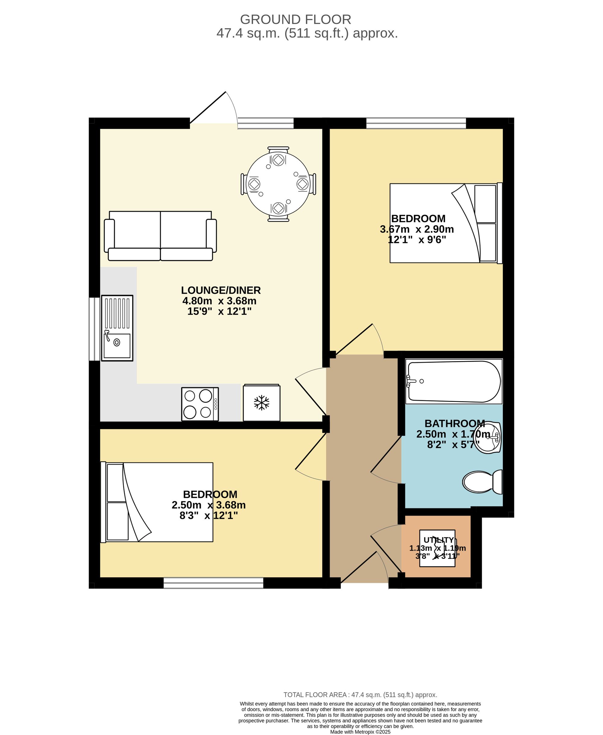 6 Old Bakery Way, Mansfield floorplan