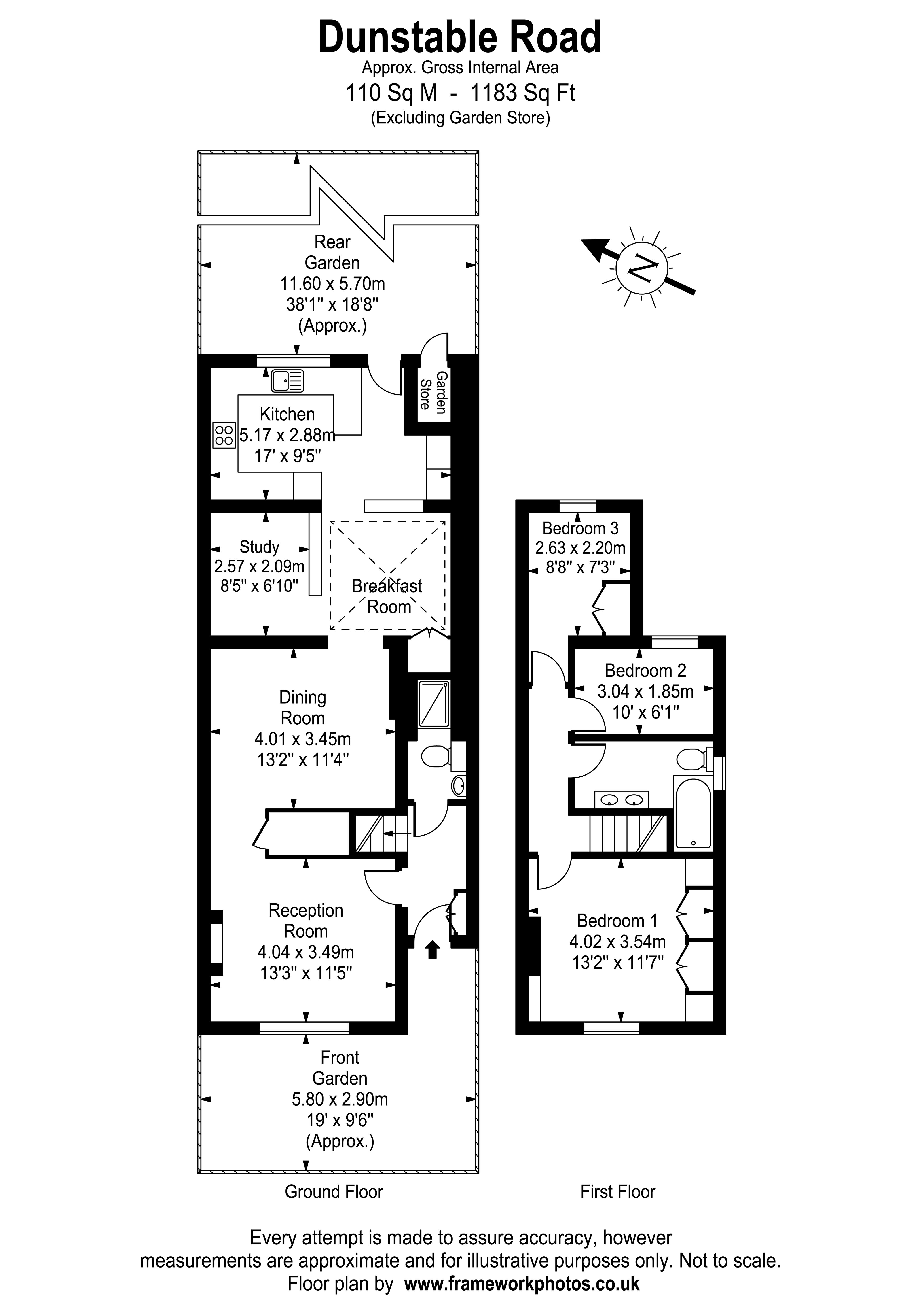 6 Dunstable Road, Dunstable Road, Richmond floorplan