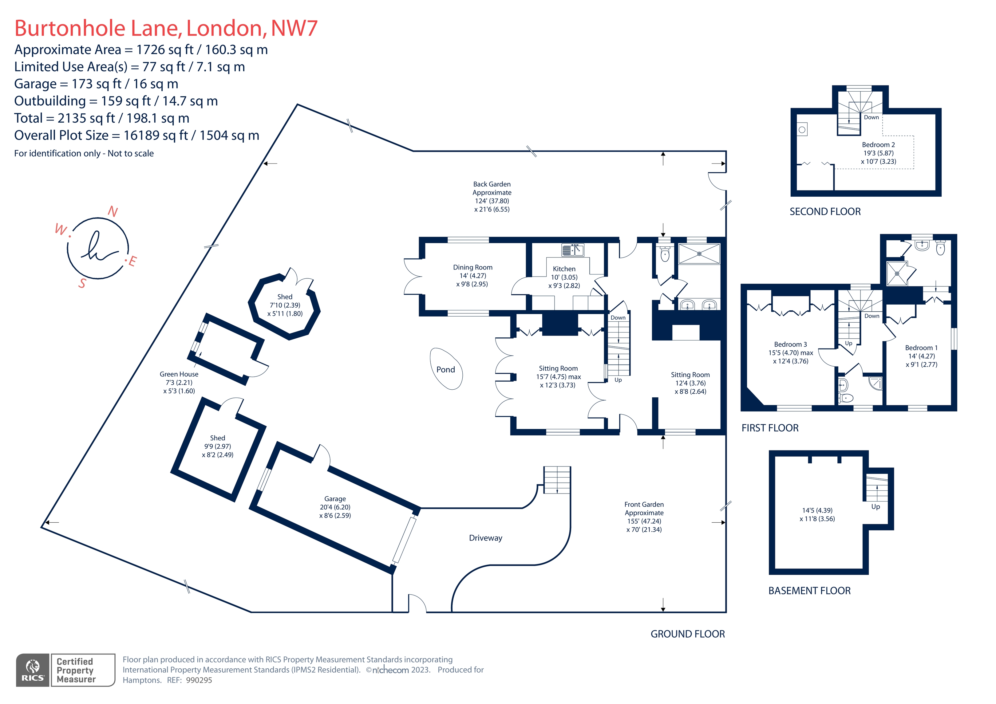 The Farmhouse, Burtonhole Lane, Mill Hill floorplan