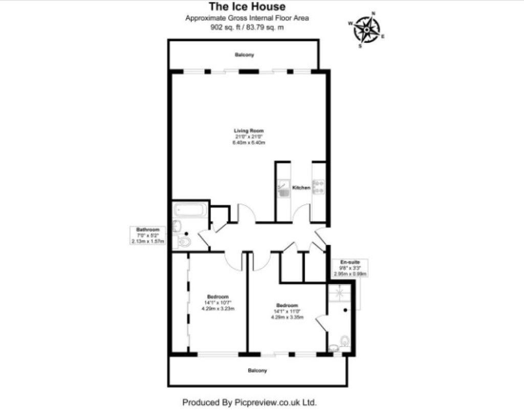 Apartment 10, The Ice House, Rock-A-Nore Road, Hastings floorplan