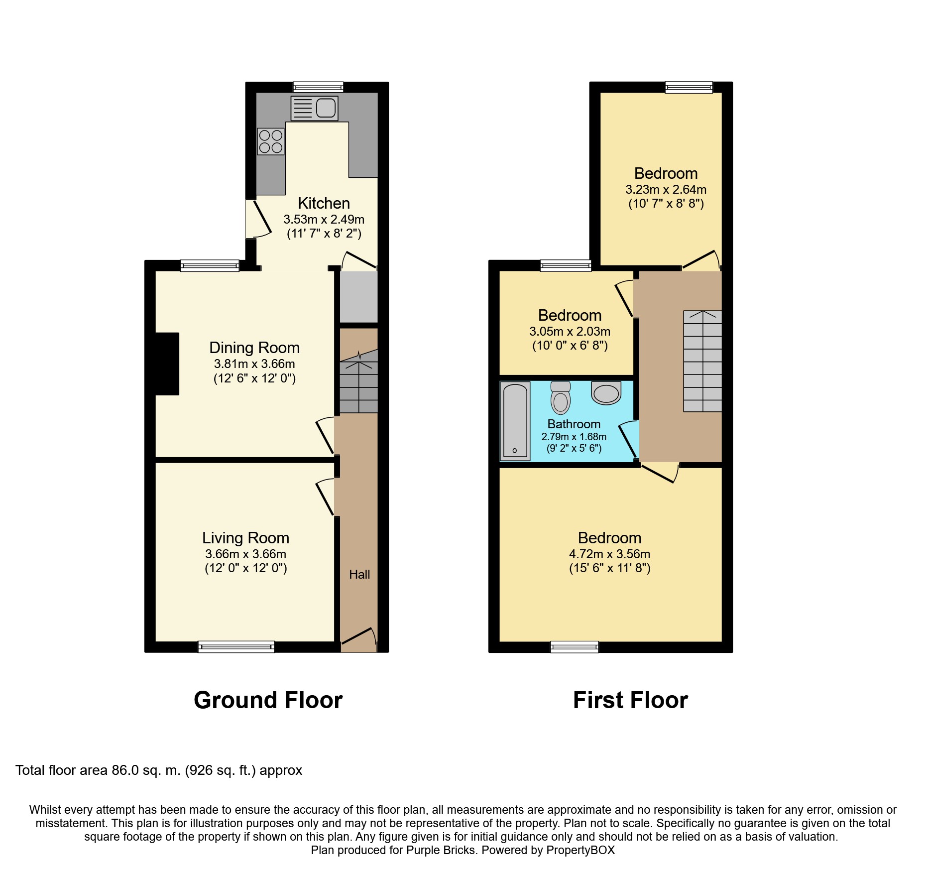 3 Bedrooms End terrace house for sale in Church Road, High Peak SK22