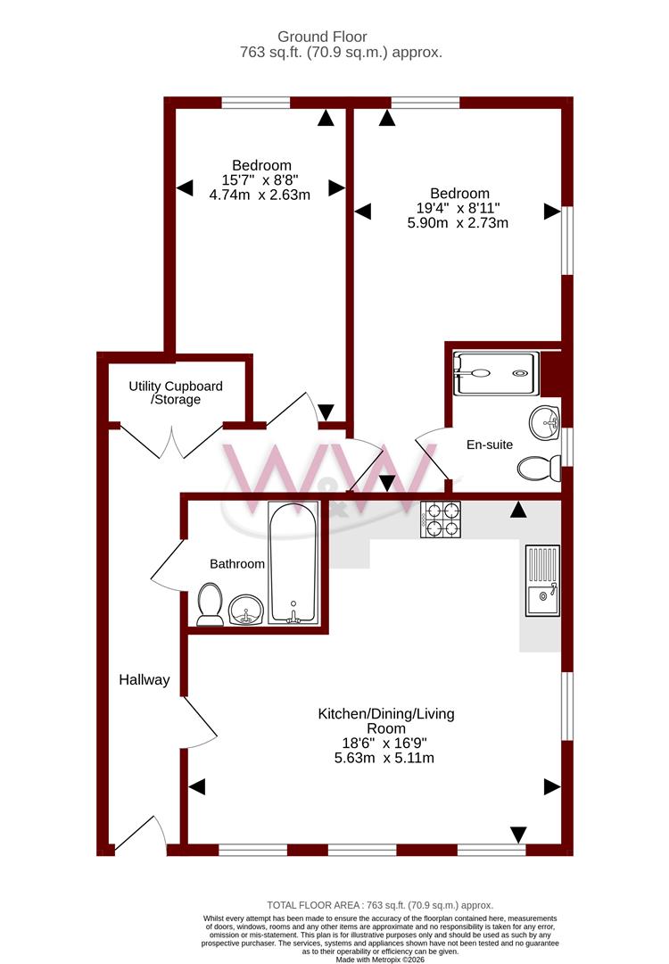 23, Sickle Close, Southampton floorplan