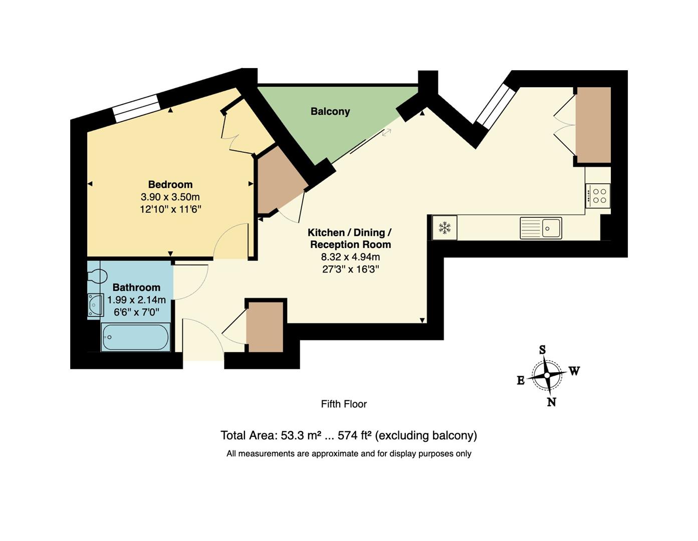 Flat 2, Hostler House, 2 Stables Yard, Hackney floorplan