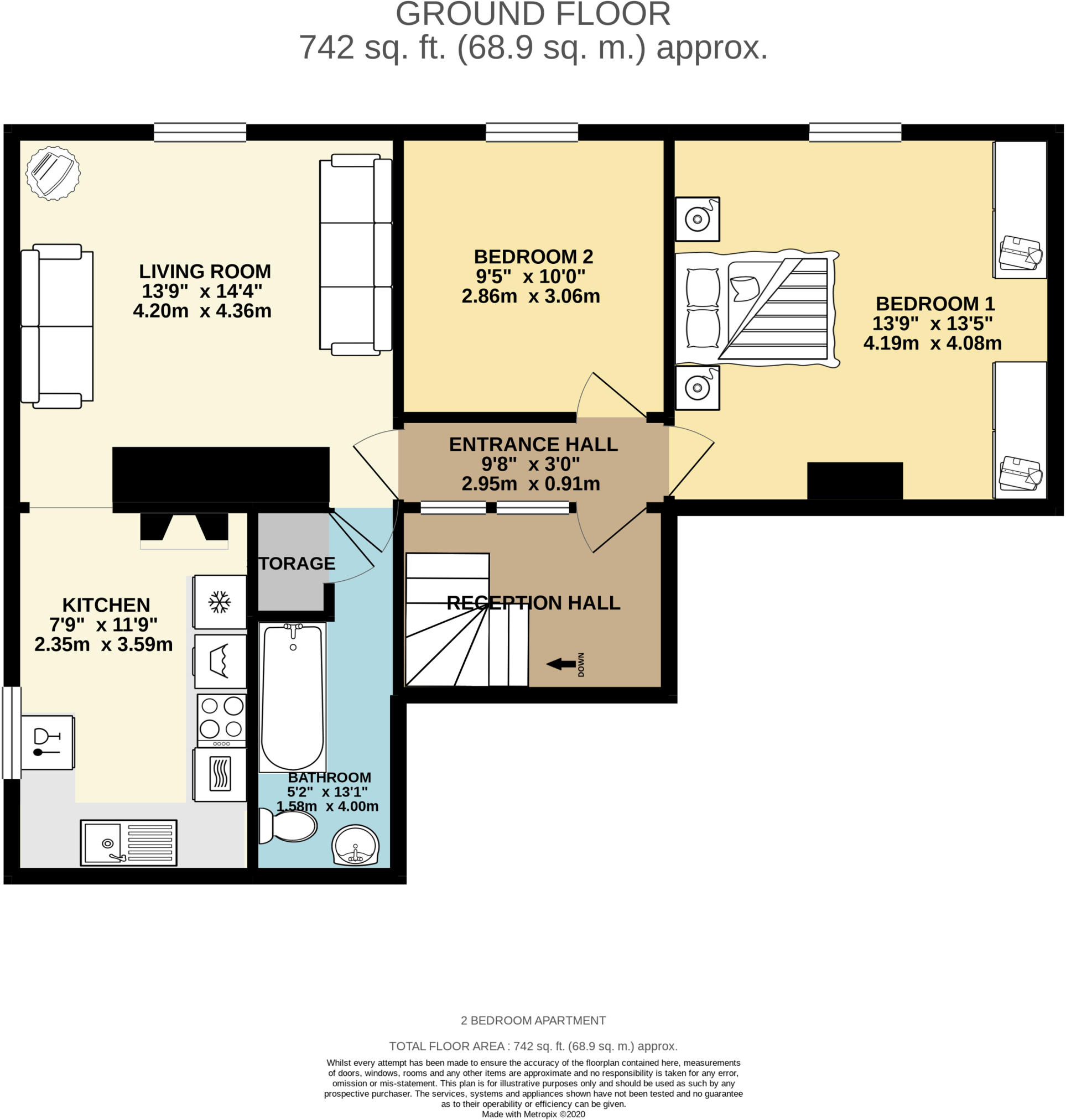Flat 5,  Kent House 155, Main Road, Meriden floorplan