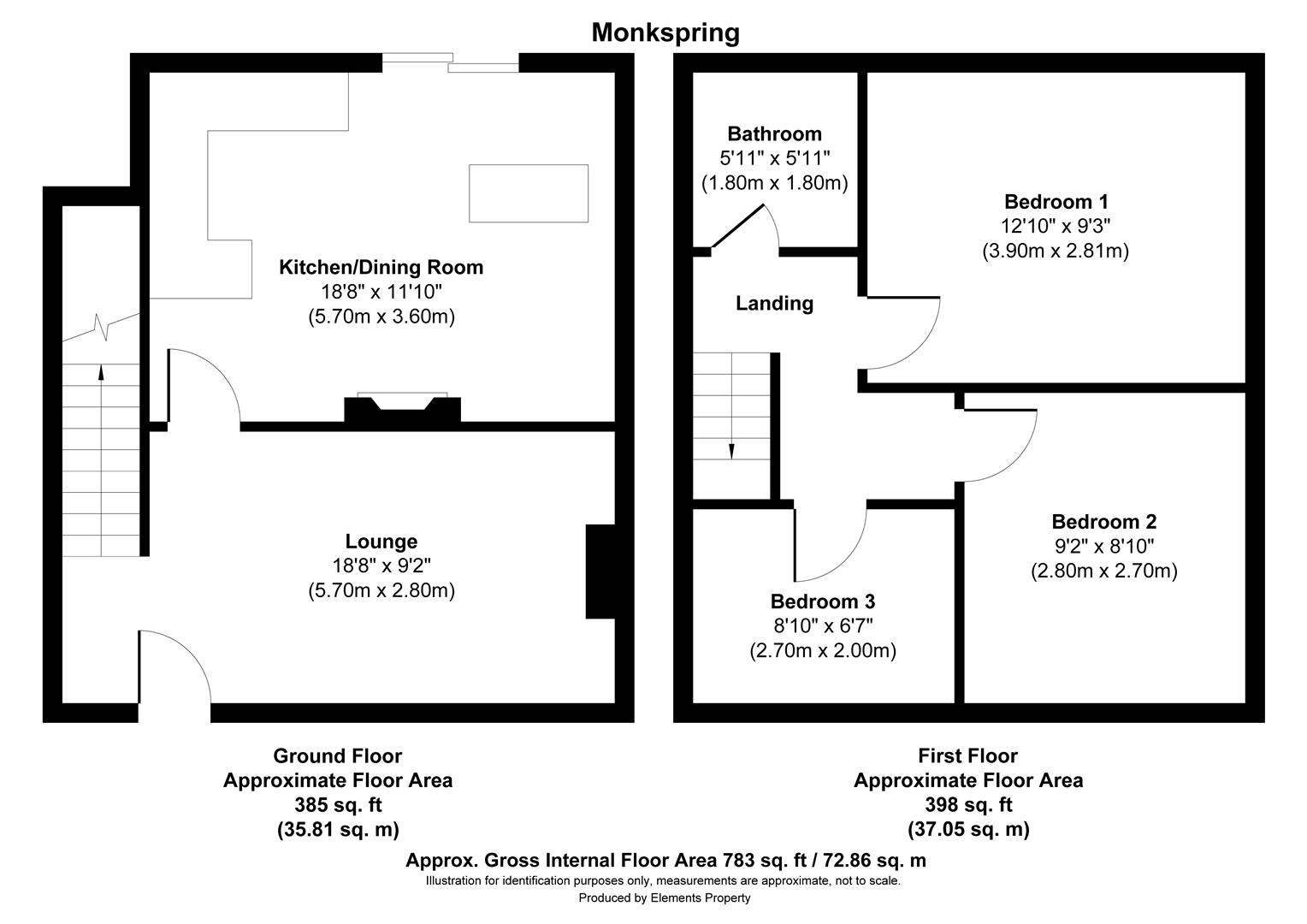 34, Monkspring, Barnsley floorplan