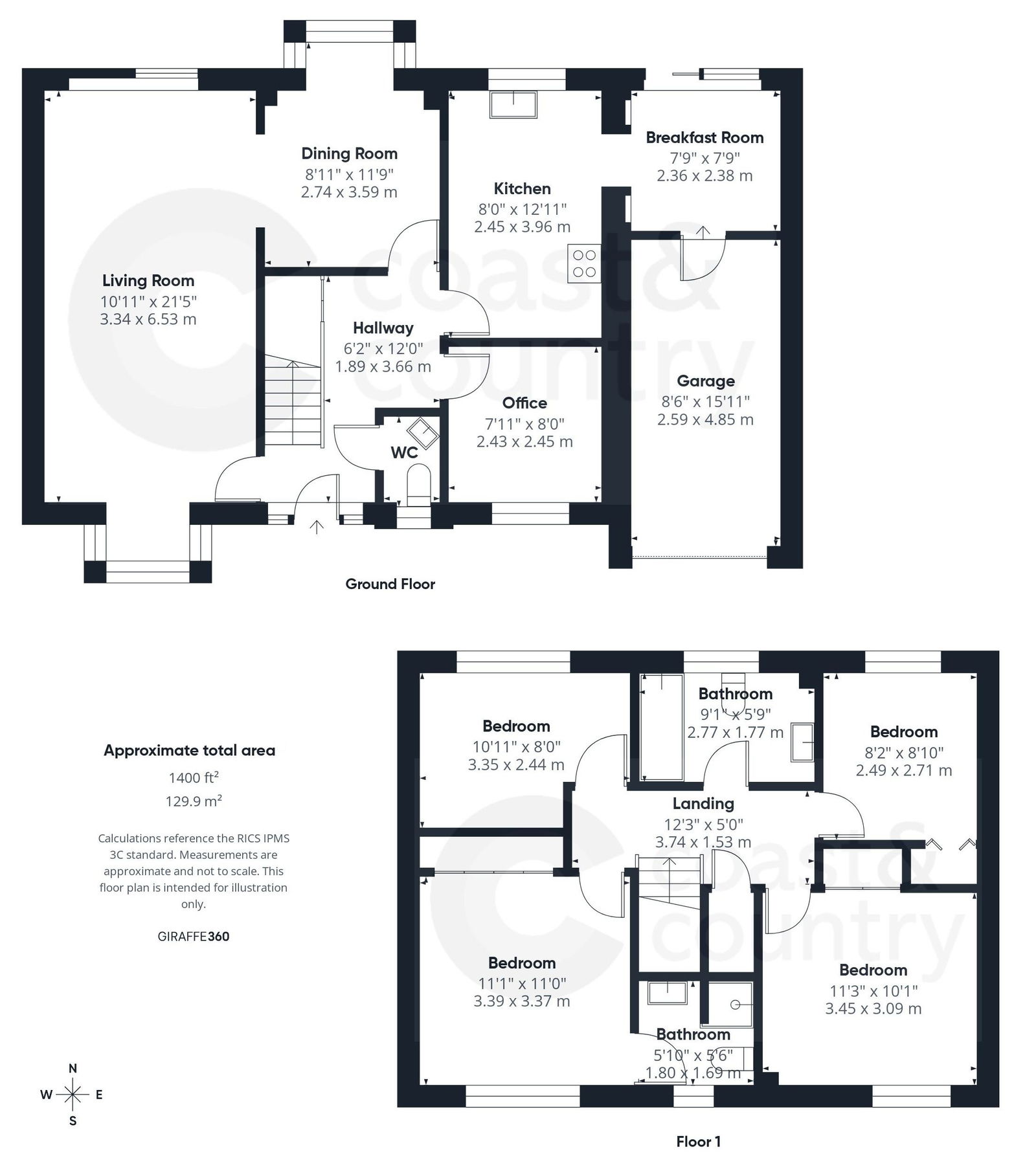 1, Buttercombe Close, Newton Abbot floorplan