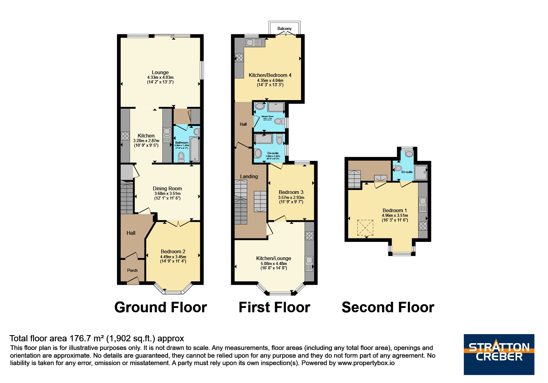 Four Apartments, 13, Bay View Terrace, Cornwall floorplan