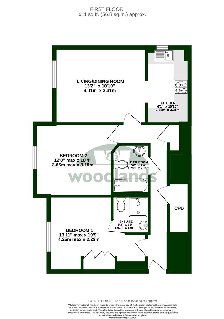 6, Cadogan Place, North Heath Lane, Horsham floorplan