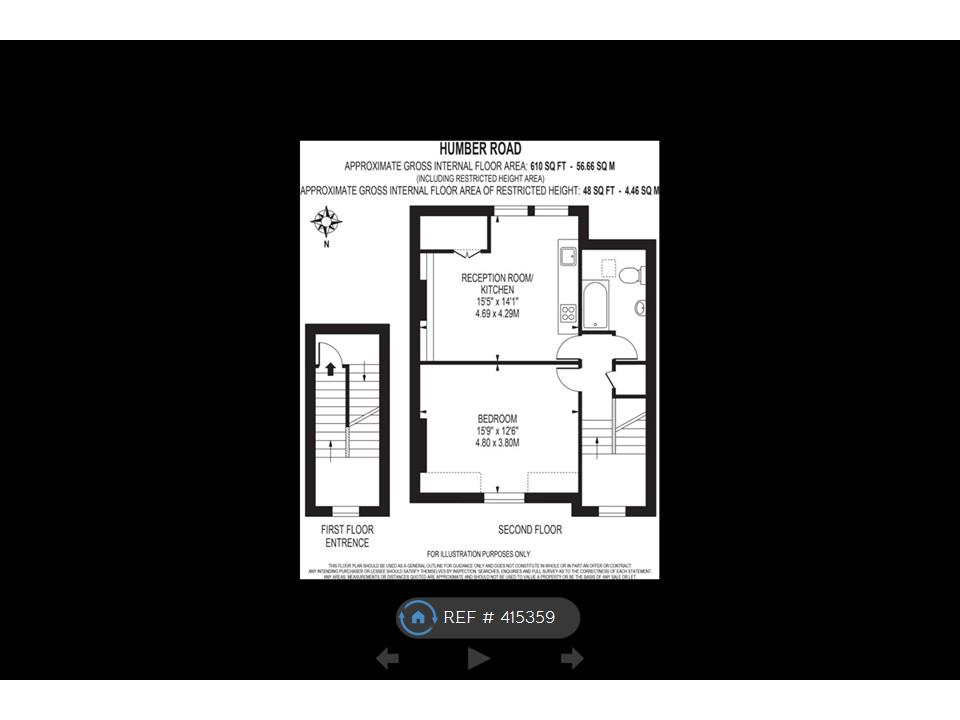 1 Bedrooms Flat to rent in Humber Road, London SE3