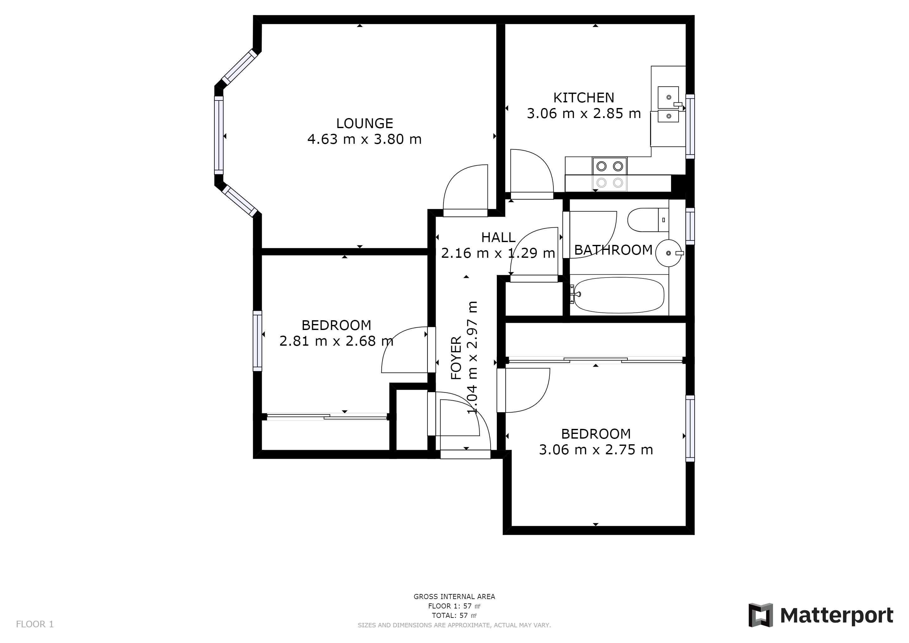 2 bed flat for sale in Waverley Crescent, Eliburn, Livingston EH54 Zoopla