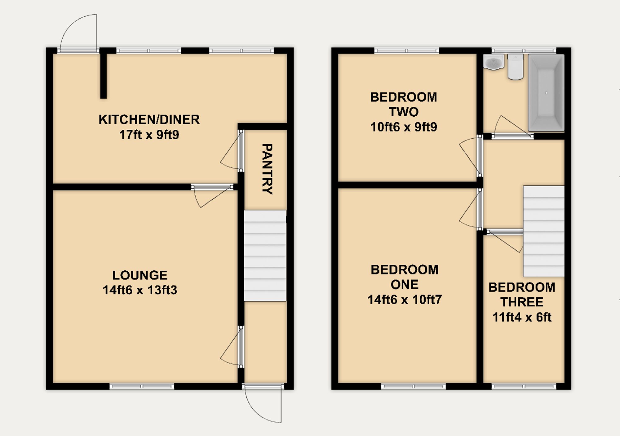 9 Maes Gruffydd, Mold floorplan