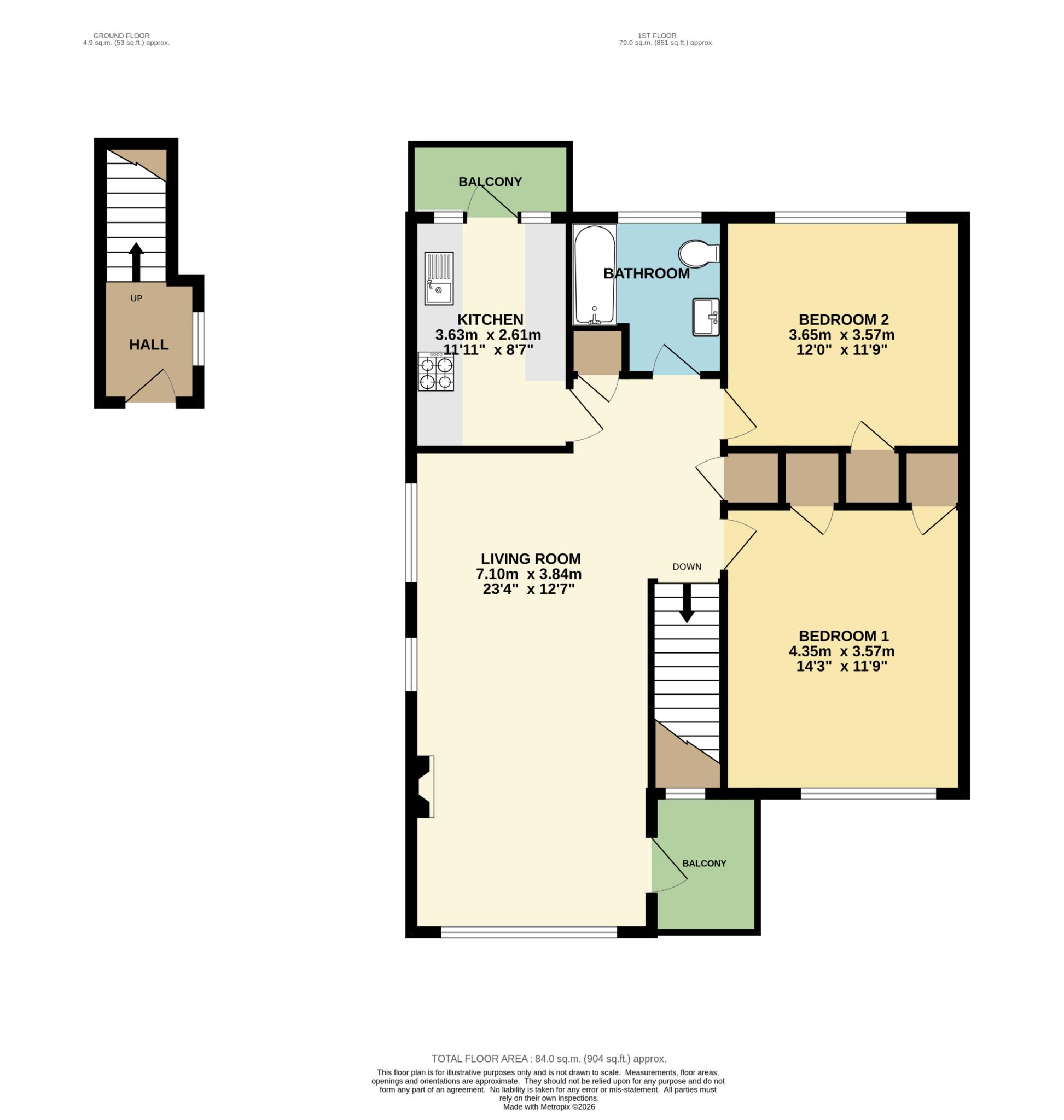24, Bracondale Court, Norwich floorplan