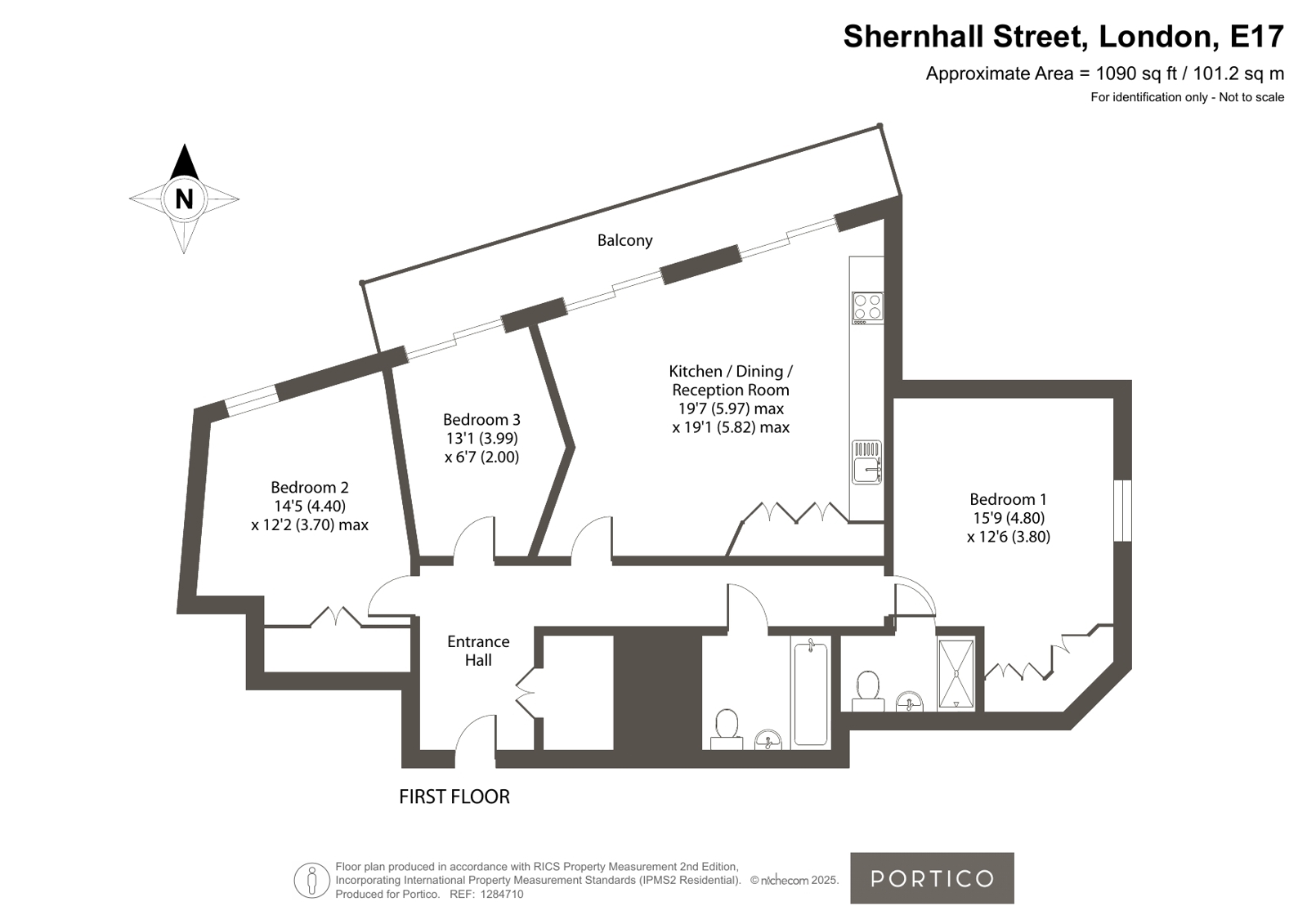 10, Bank Court, 58, Shernhall Street, London floorplan