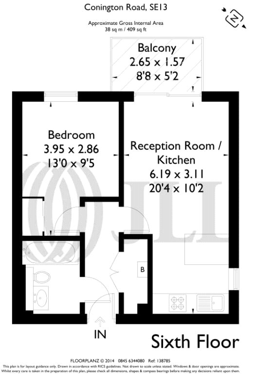 1 Bedrooms Flat to rent in Adana Building, Conington Road, Lewisham, London SE13