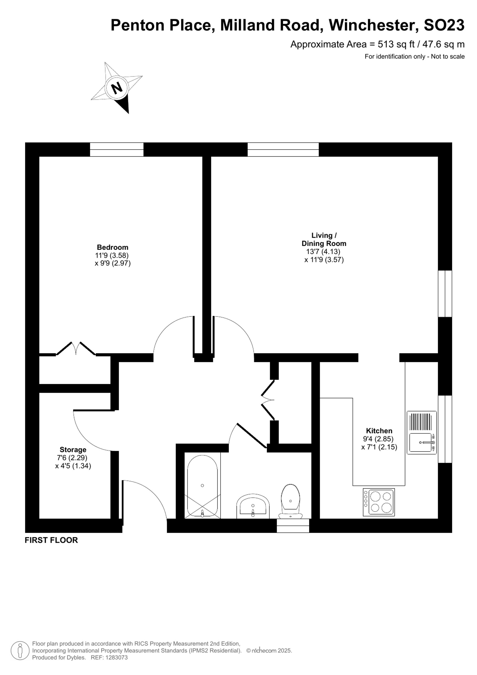 Flat 28, Penton Place Milland Road, Winchester floorplan