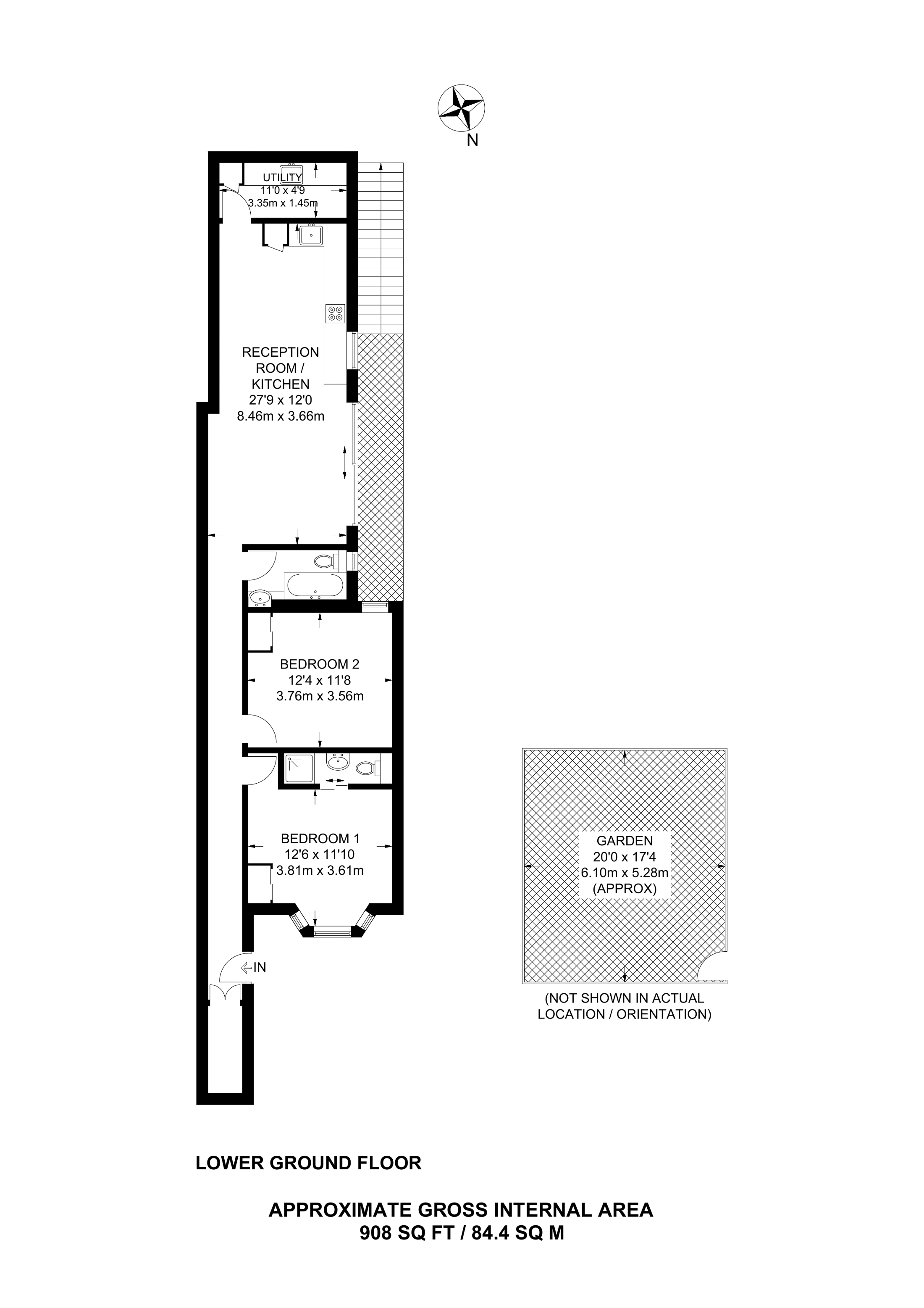 2 Bedrooms Flat to rent in Rossiter Road, Balham SW12