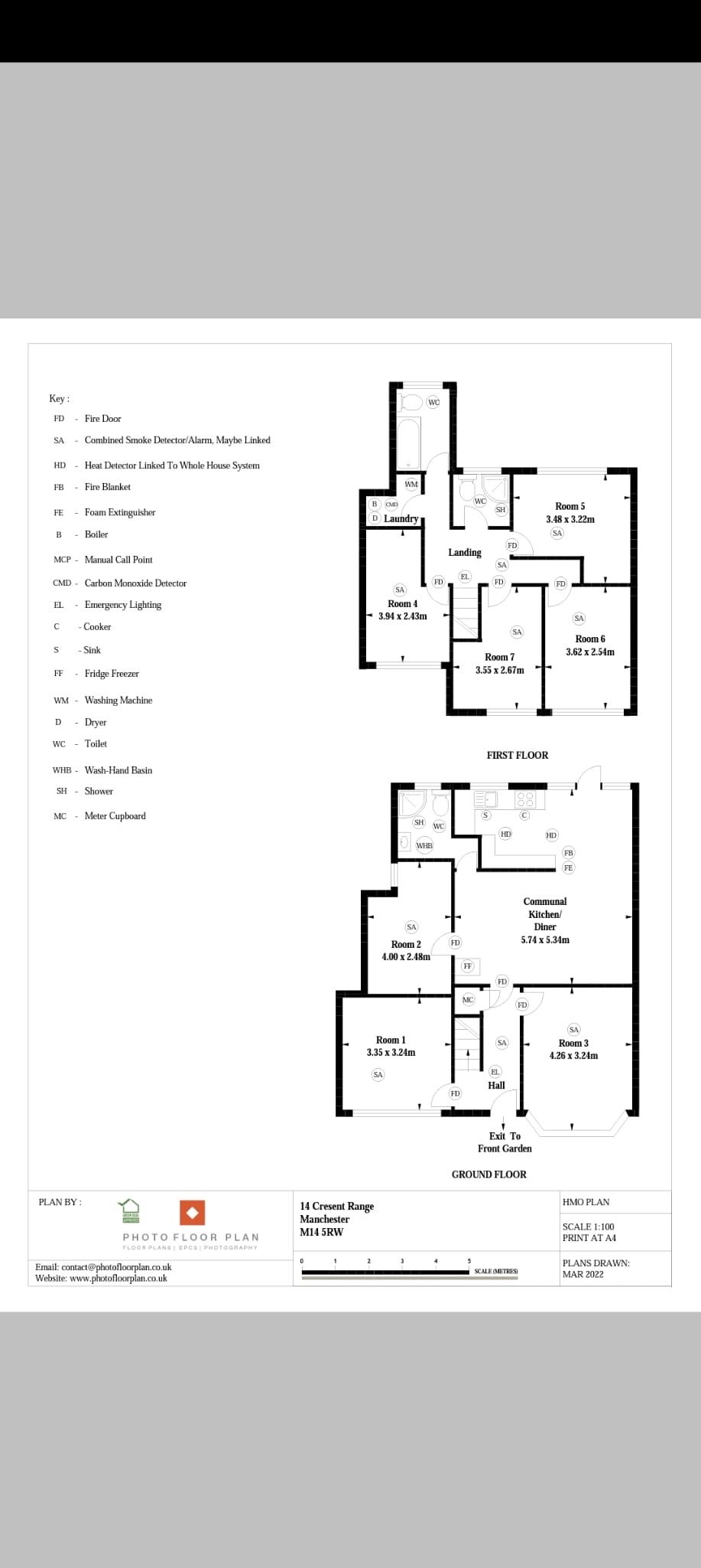 14, Crescent Range, Manchester floorplan