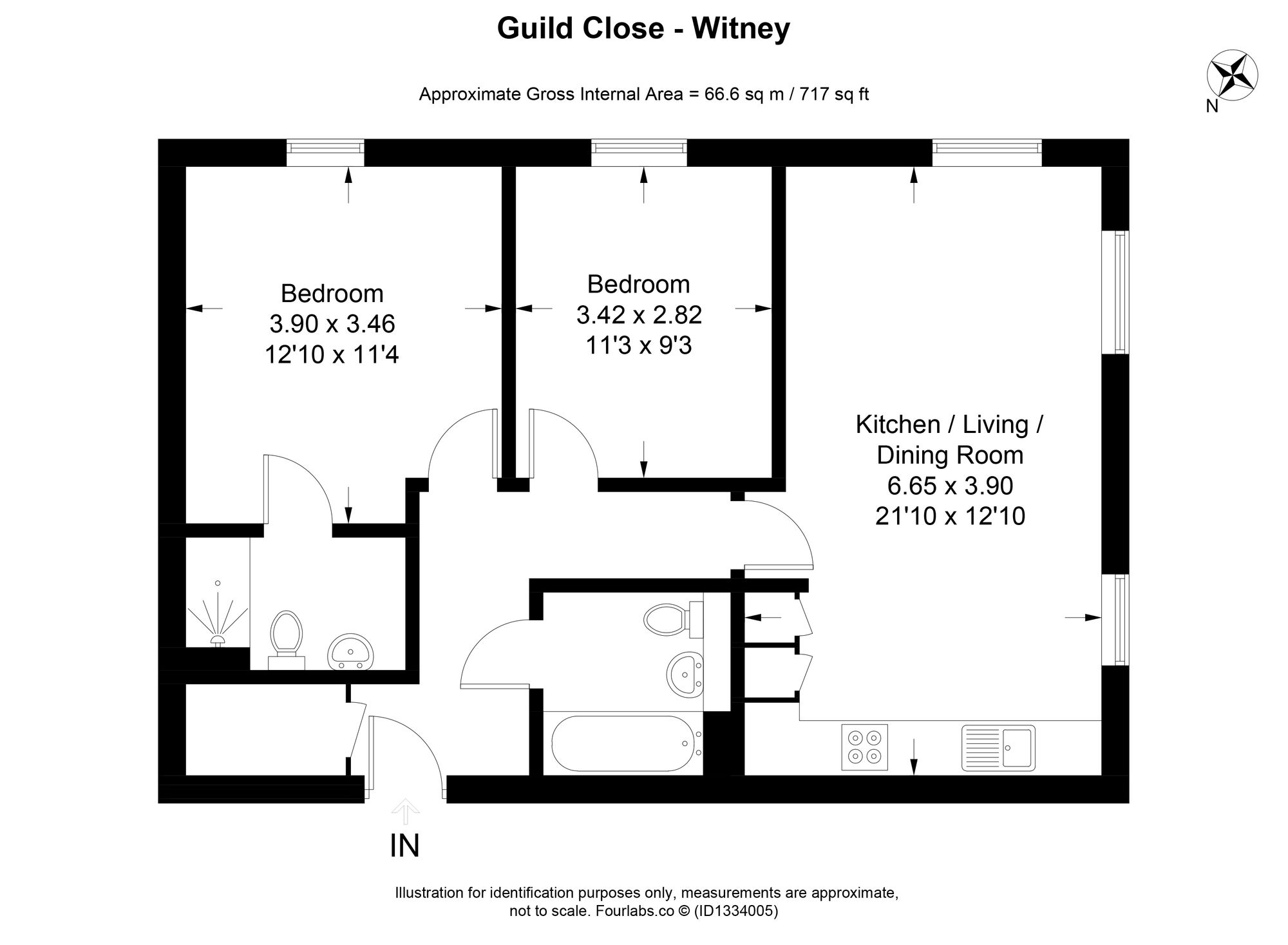 10 Guild Close, Witney floorplan