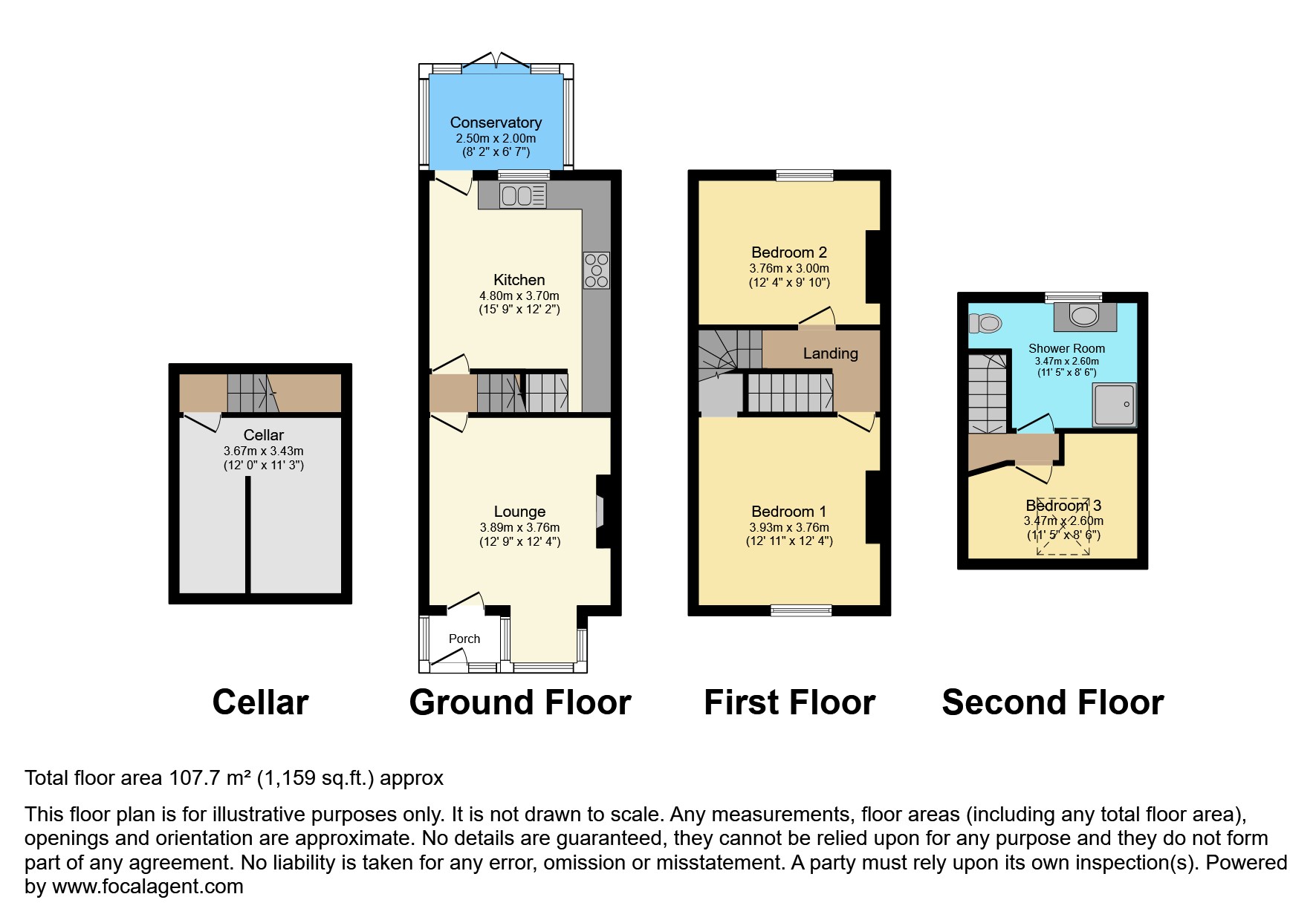 61, Mortomley Lane, Sheffield floorplan