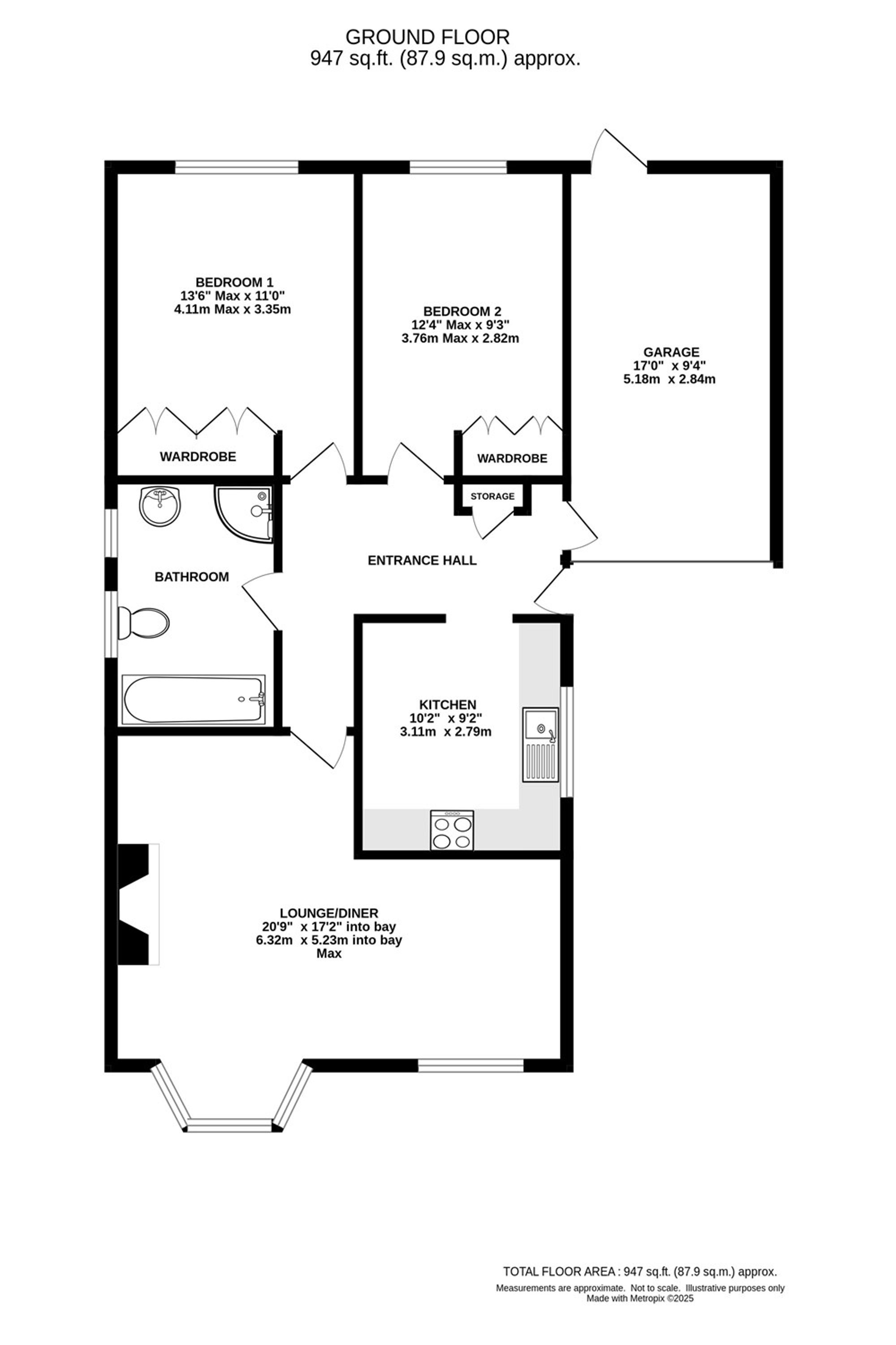 64 Ravenscroft, Crewe floorplan