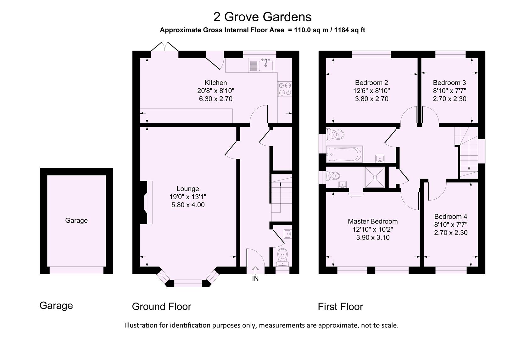 2, Grove Gardens, York floorplan