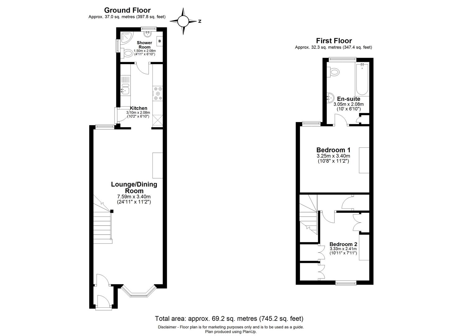 2 Bedrooms Terraced house for sale in Church Street, Hemel Hempstead HP2