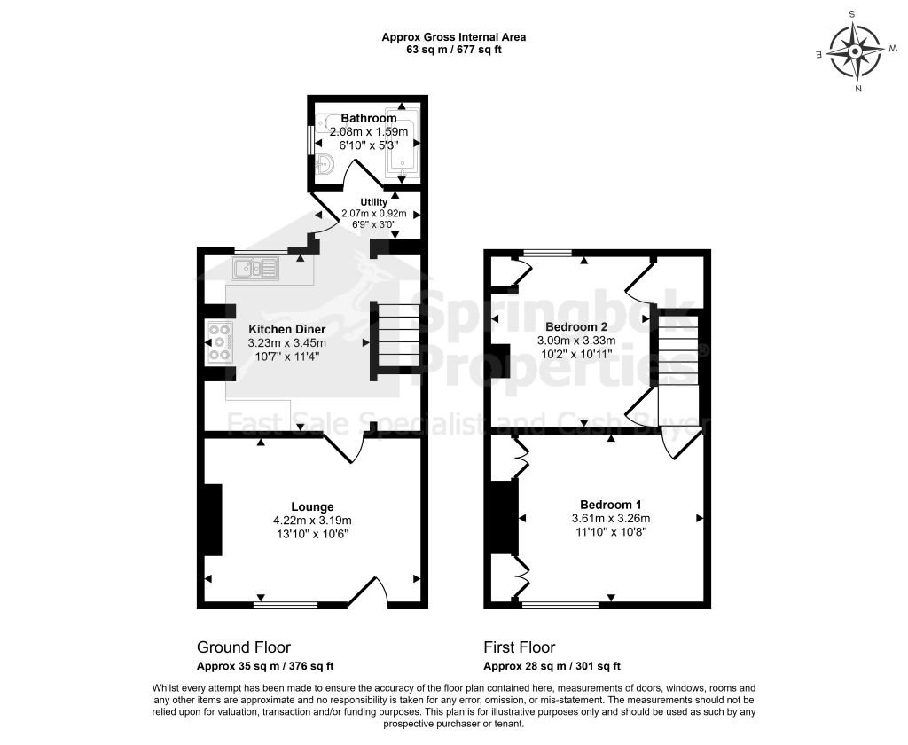 27, Princess Street, Swadlincote floorplan