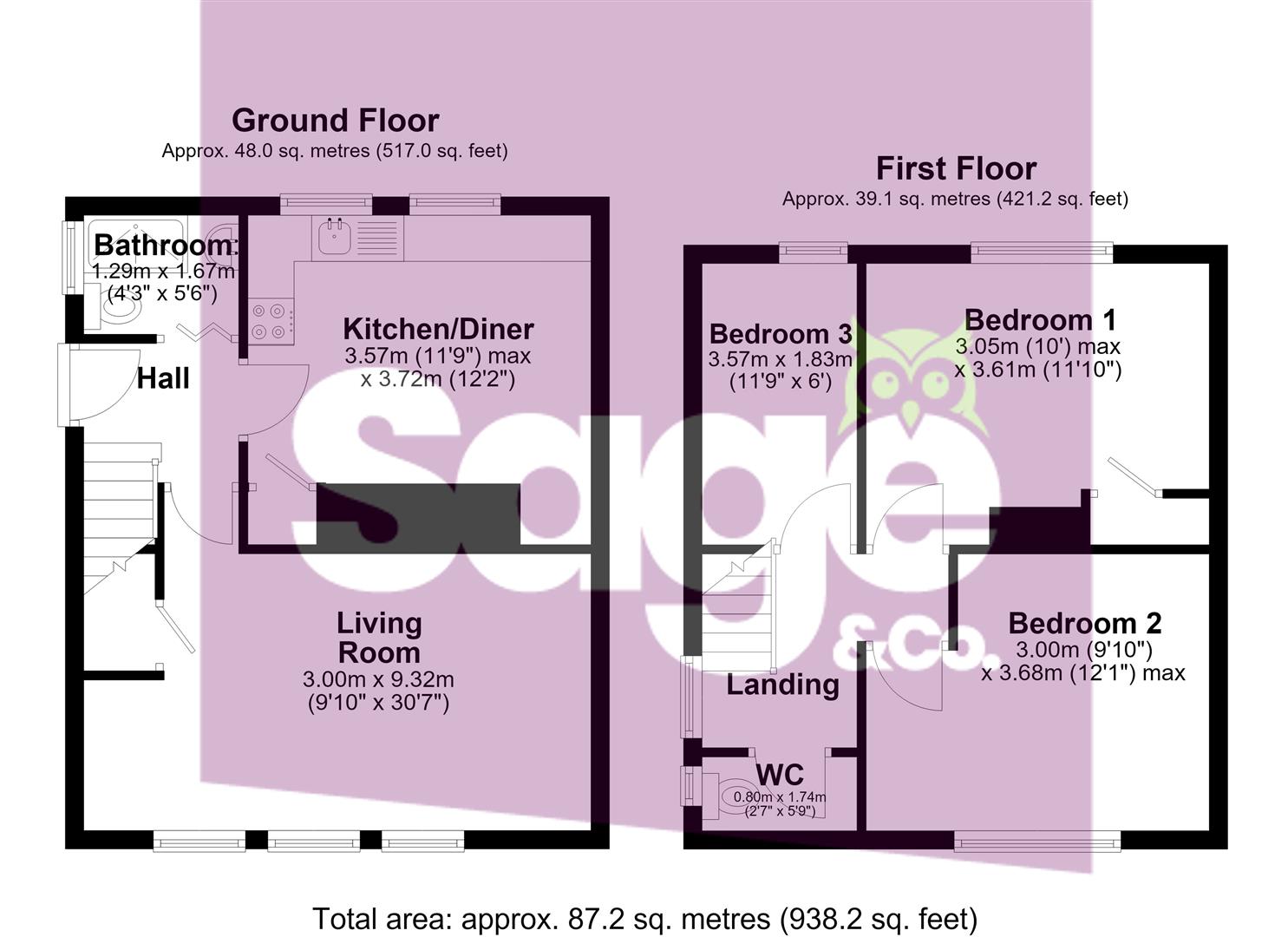 Old Pant Road, Newport floorplan