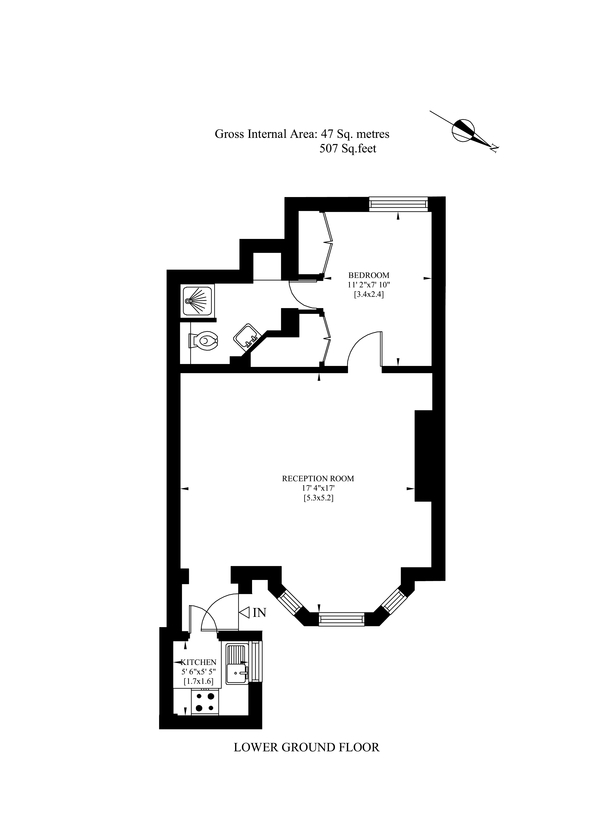 1 Bedrooms Flat to rent in Rosary Gardens, London SW7