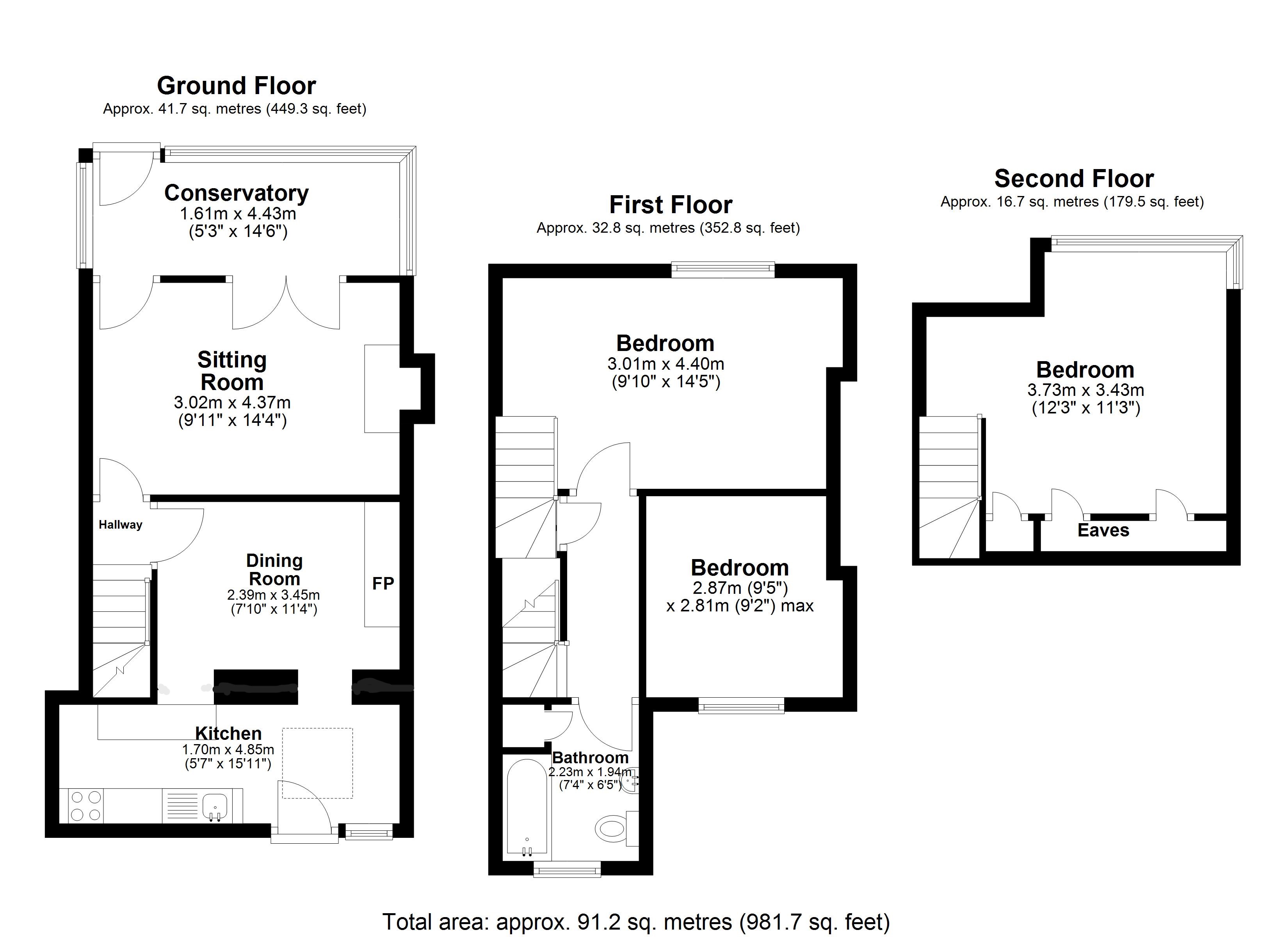 87 Fore Street, Port Isaac floorplan