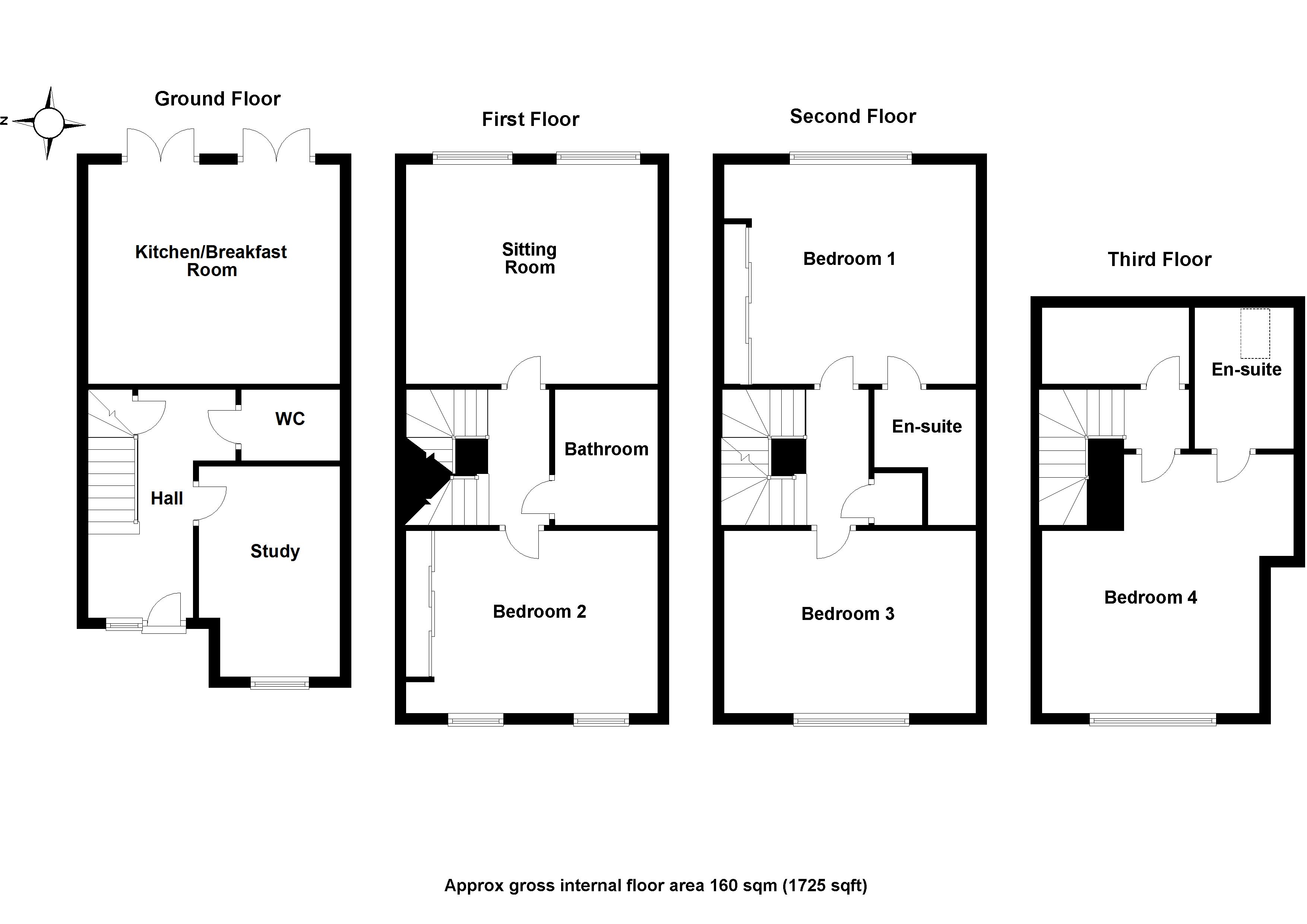 4 Bedrooms Town house for sale in South Road, Saffron Walden CB11