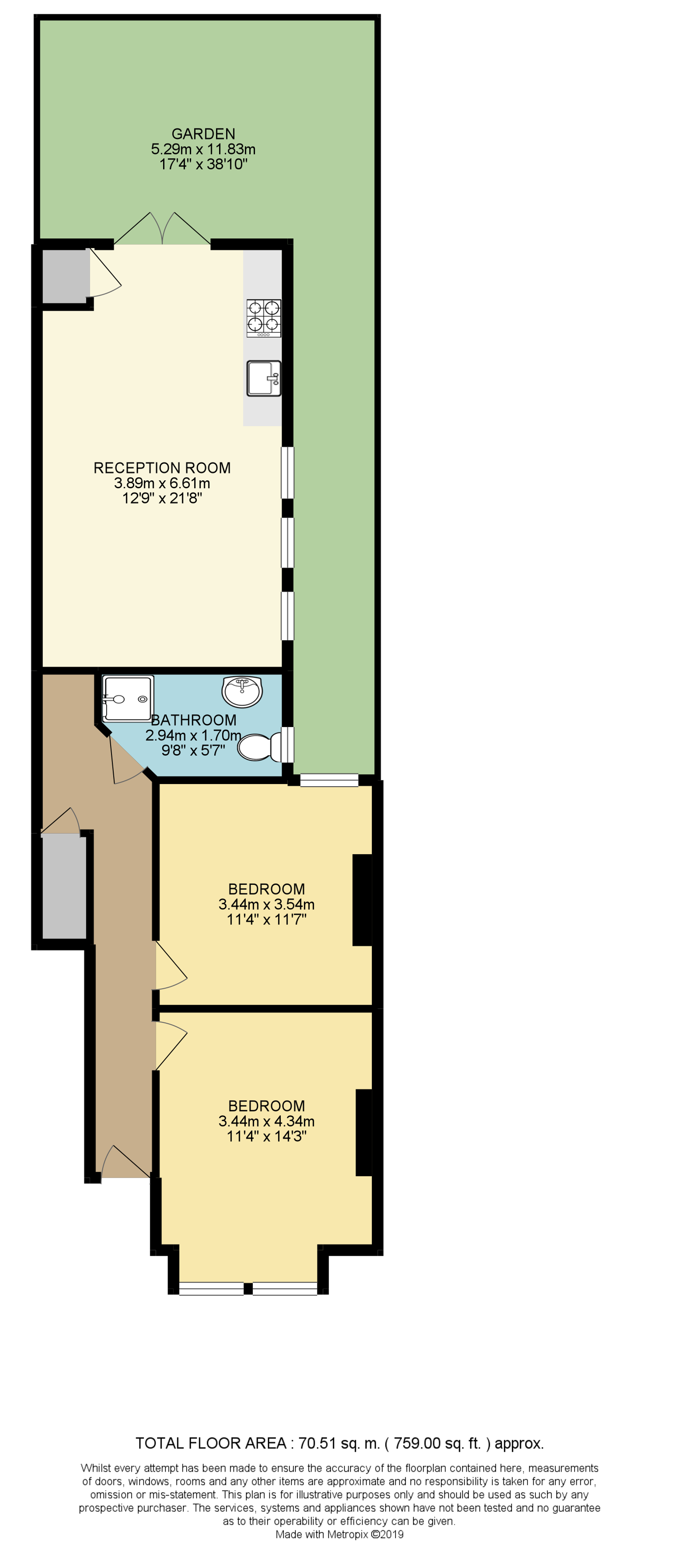 2 Bedrooms Flat for sale in Klea Avenue, Clapham SW4