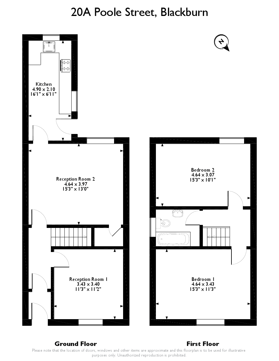 2 Bedrooms Terraced house for sale in Poole Street, Blackburn BB1