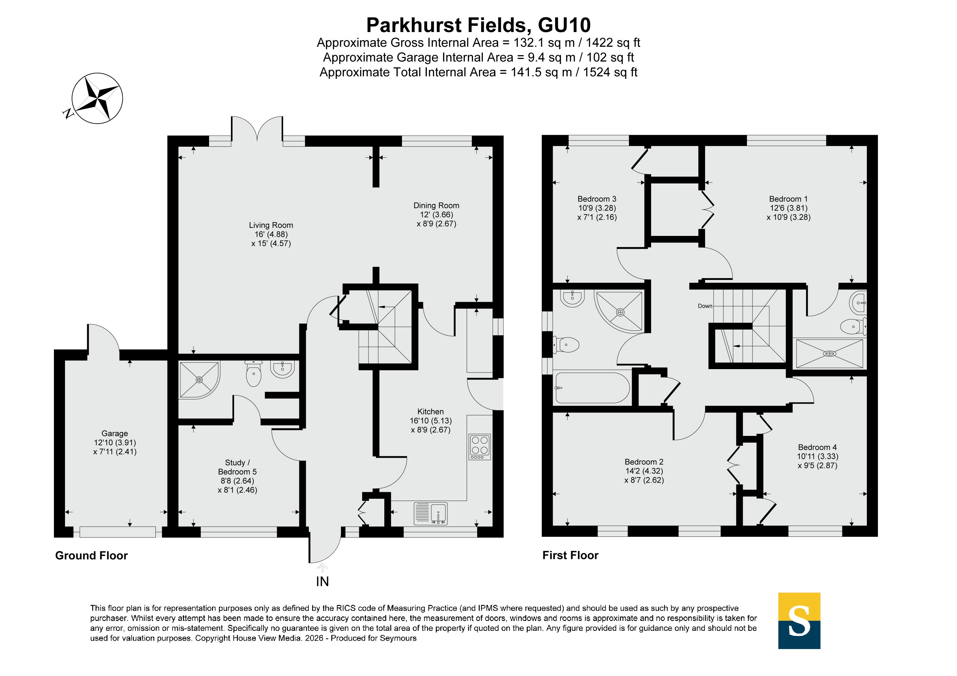 16, Parkhurst Fields, Farnham floorplan