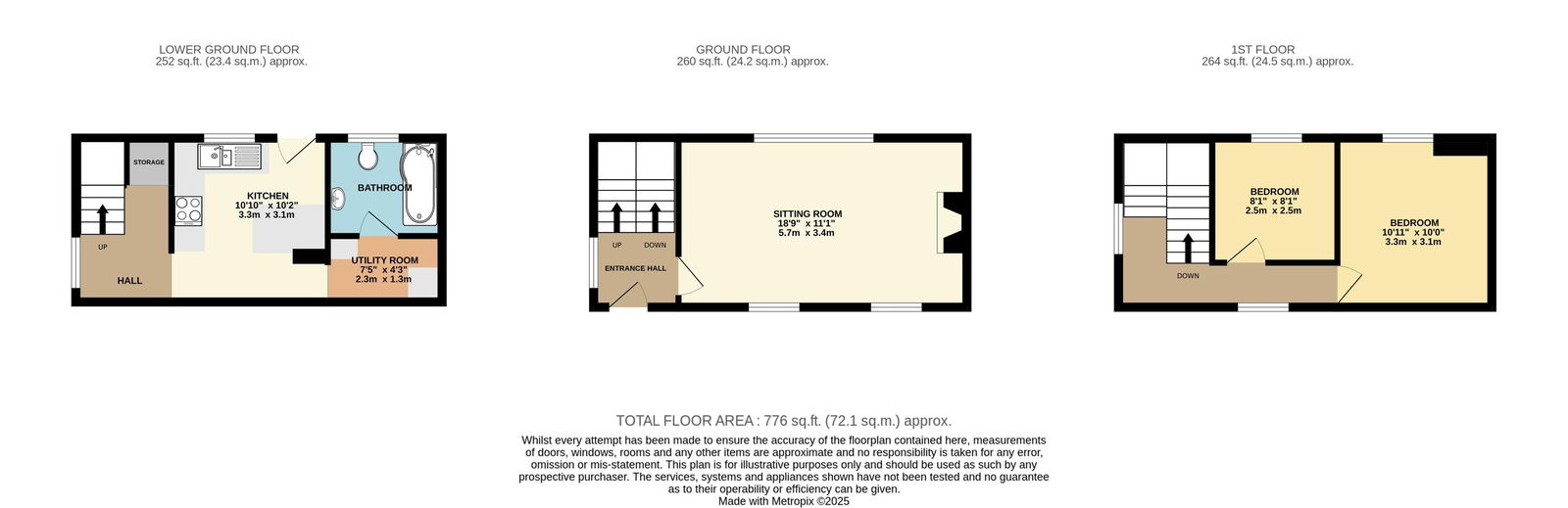 Jasmine Cottage, 26 West Malvern Road, Malvern floorplan