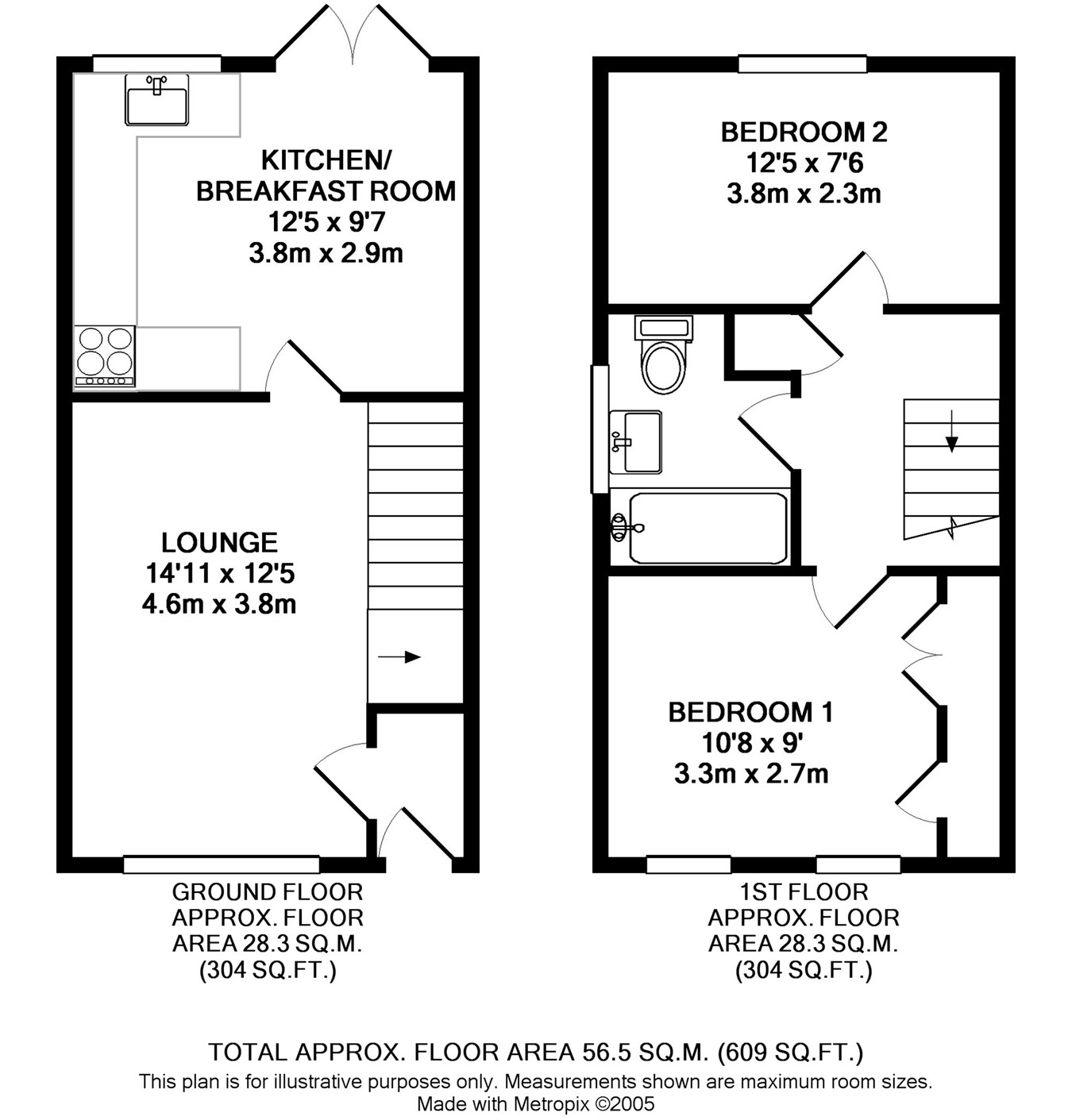 2 Bedrooms Semi-detached house for sale in Galloway Close, South Ham, Basingstoke RG22