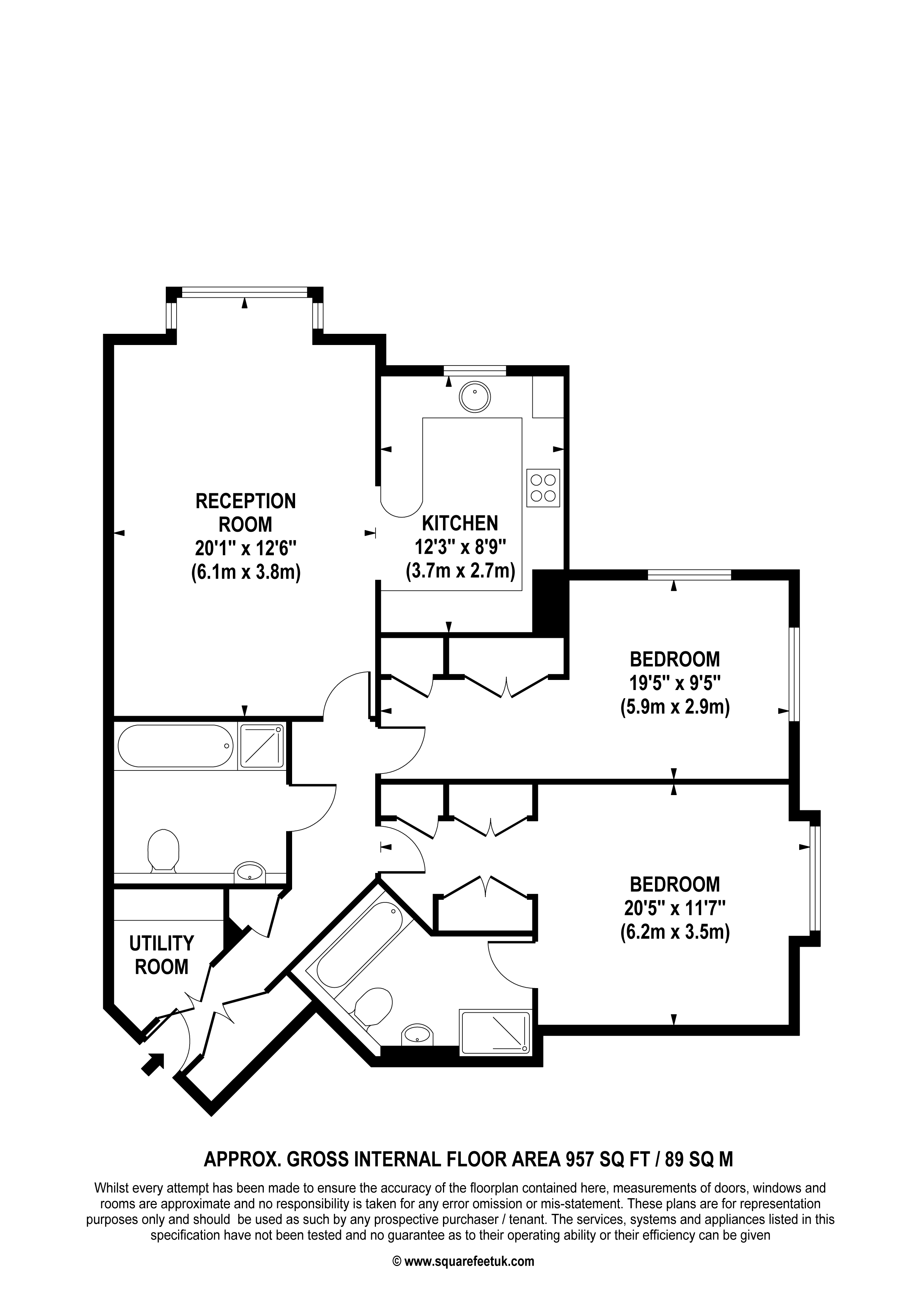 2 Bedrooms Flat to rent in Clare Hill Court, Claremont Lane KT10