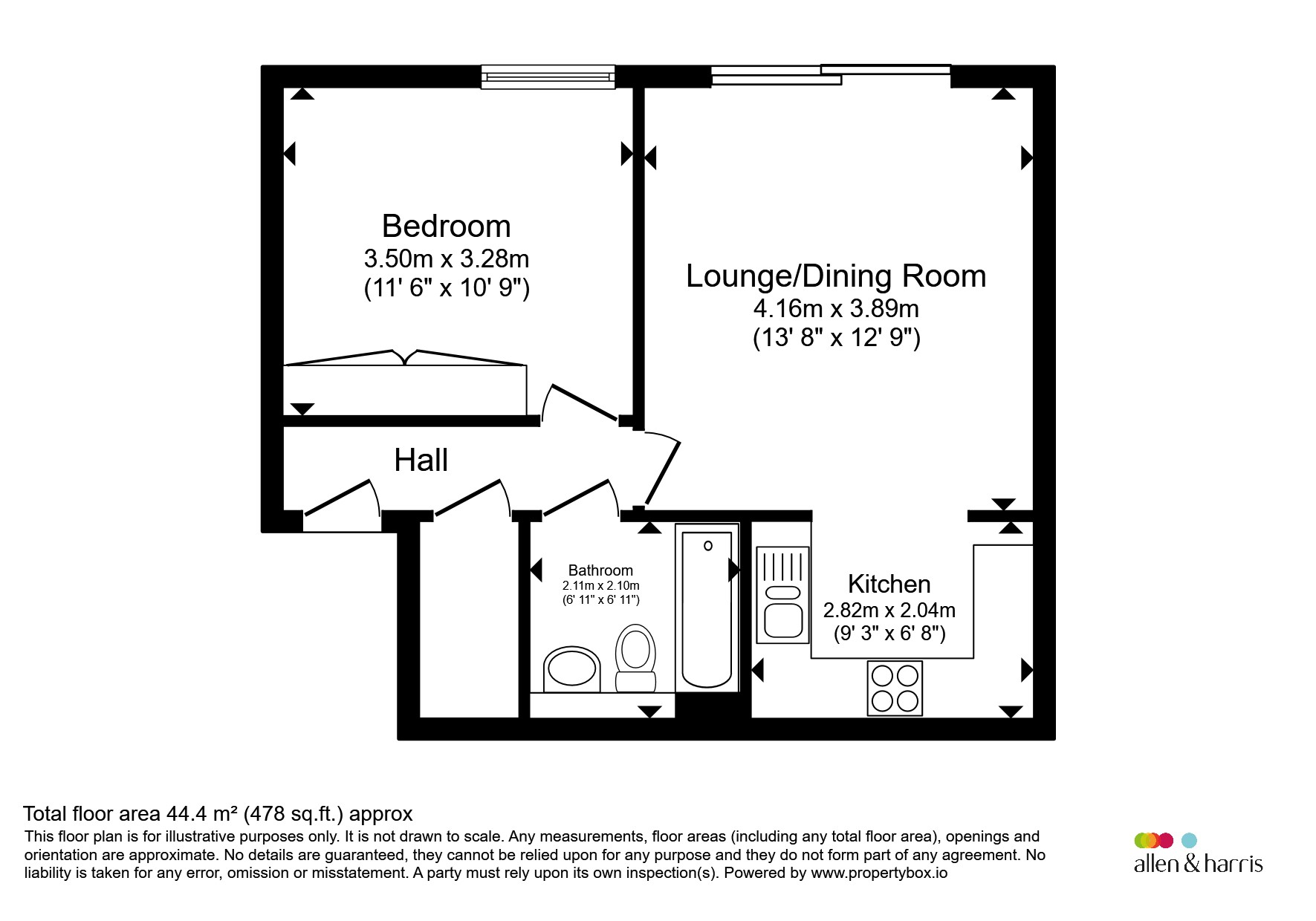 184, Hansen Court, Heol Glan Rheidol, Cardiff floorplan