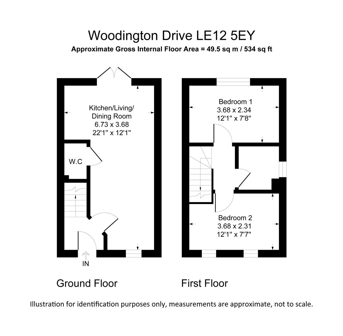 14 Woodington Drive, Loughborough floorplan