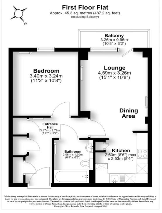 15 Brockwell Place, London Road, Dunstable floorplan