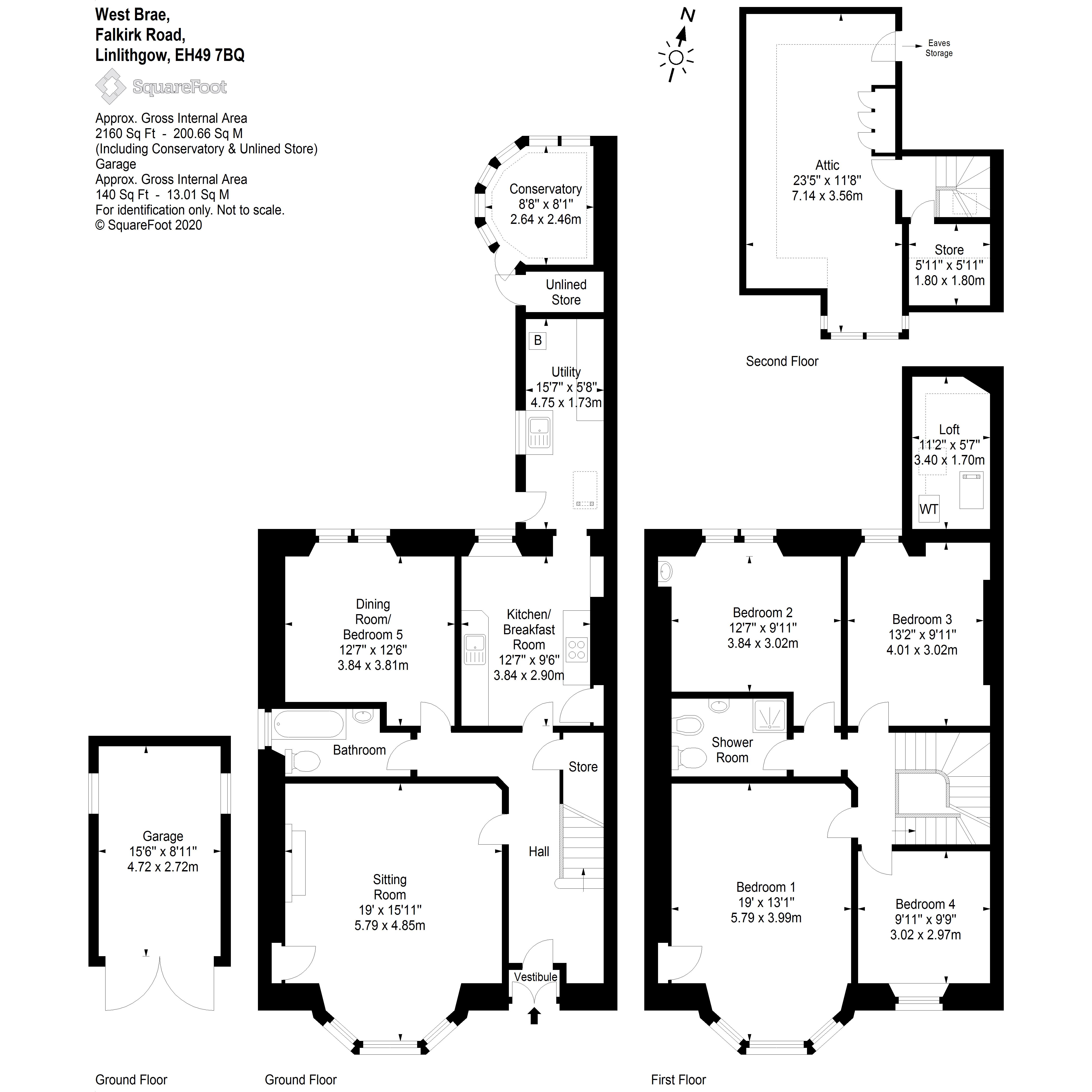 West Brae, 10 Falkirk Road, Linlithgow EH49, 5 bedroom semidetached