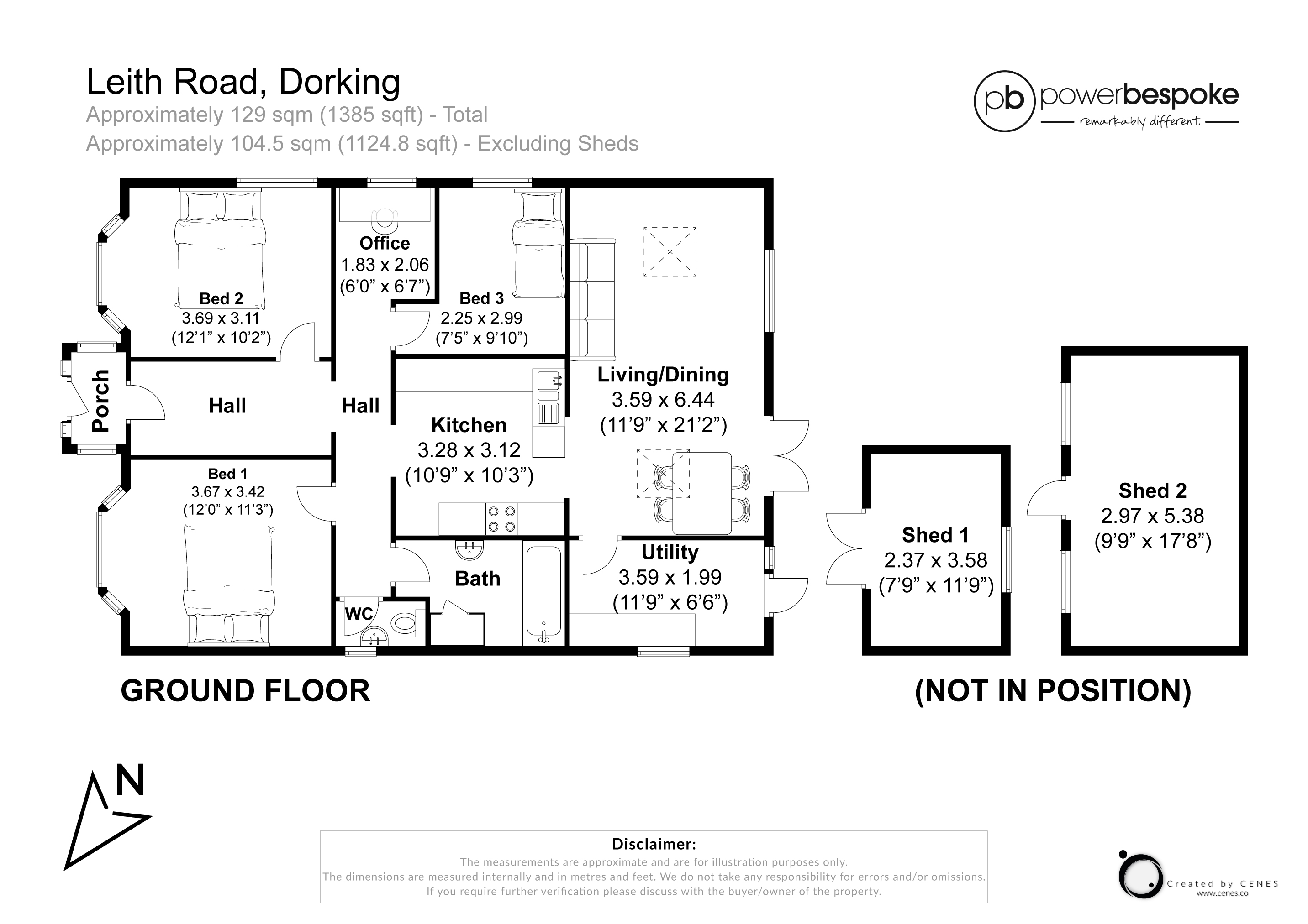 12, Leith Road, Dorking floorplan