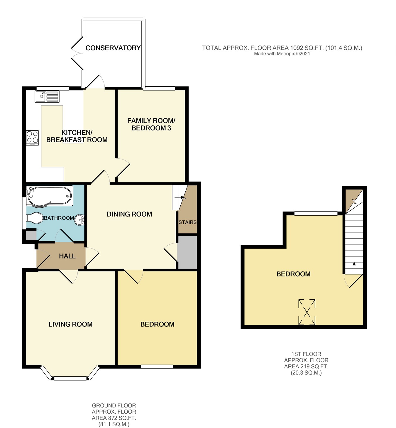 Grove Road, Rayleigh SS6, 3 bedroom semidetached house for sale