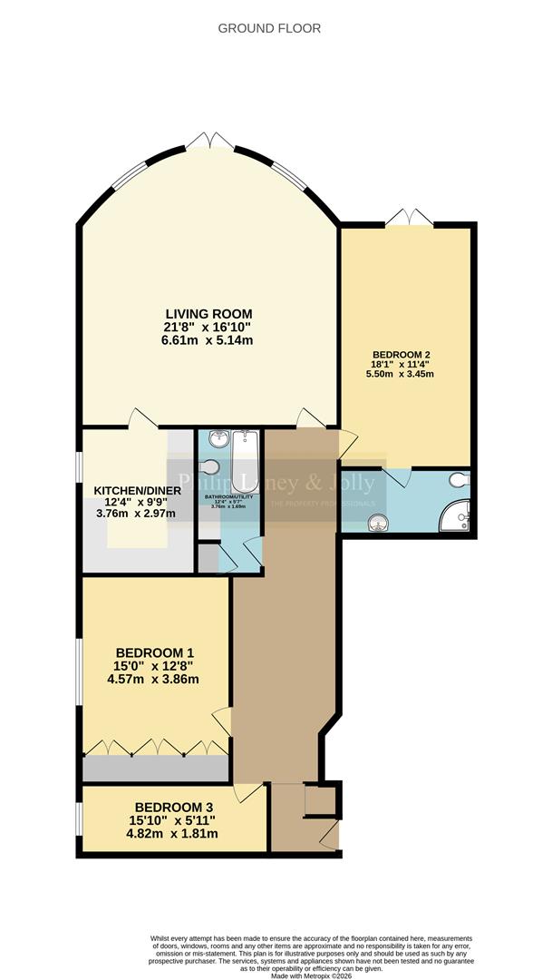 11 Park View, Abbey Road, Malvern floorplan