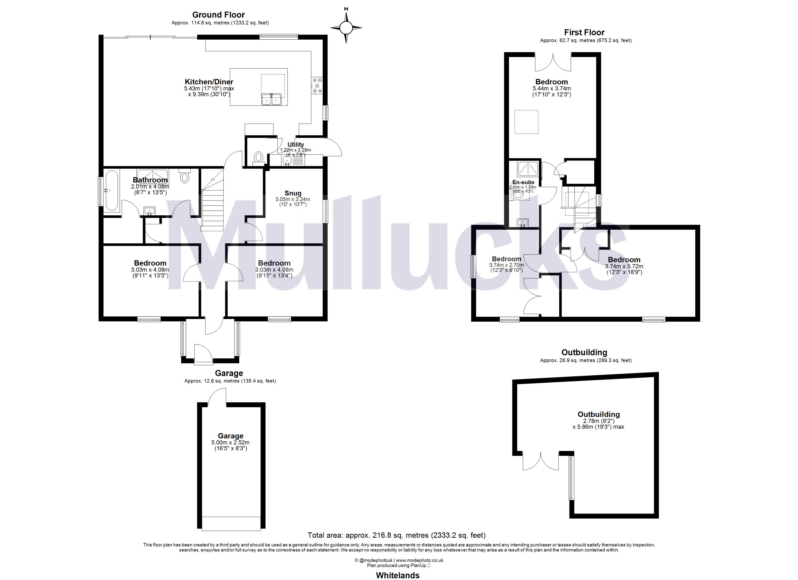 Whitelands,, Brewers End, Nr Bishop's Stortford floorplan
