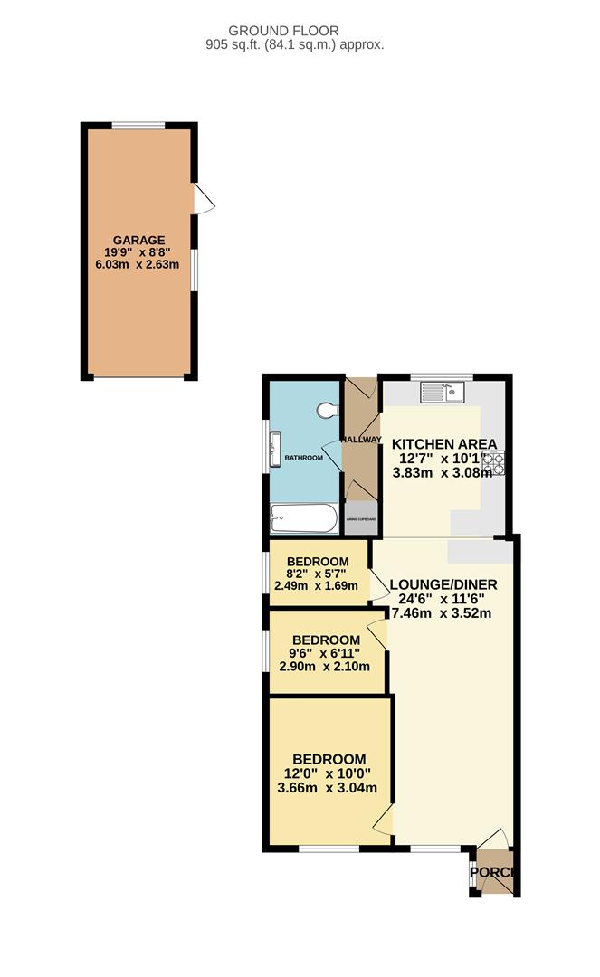Sunnydale,, Cot Hill, Newport floorplan